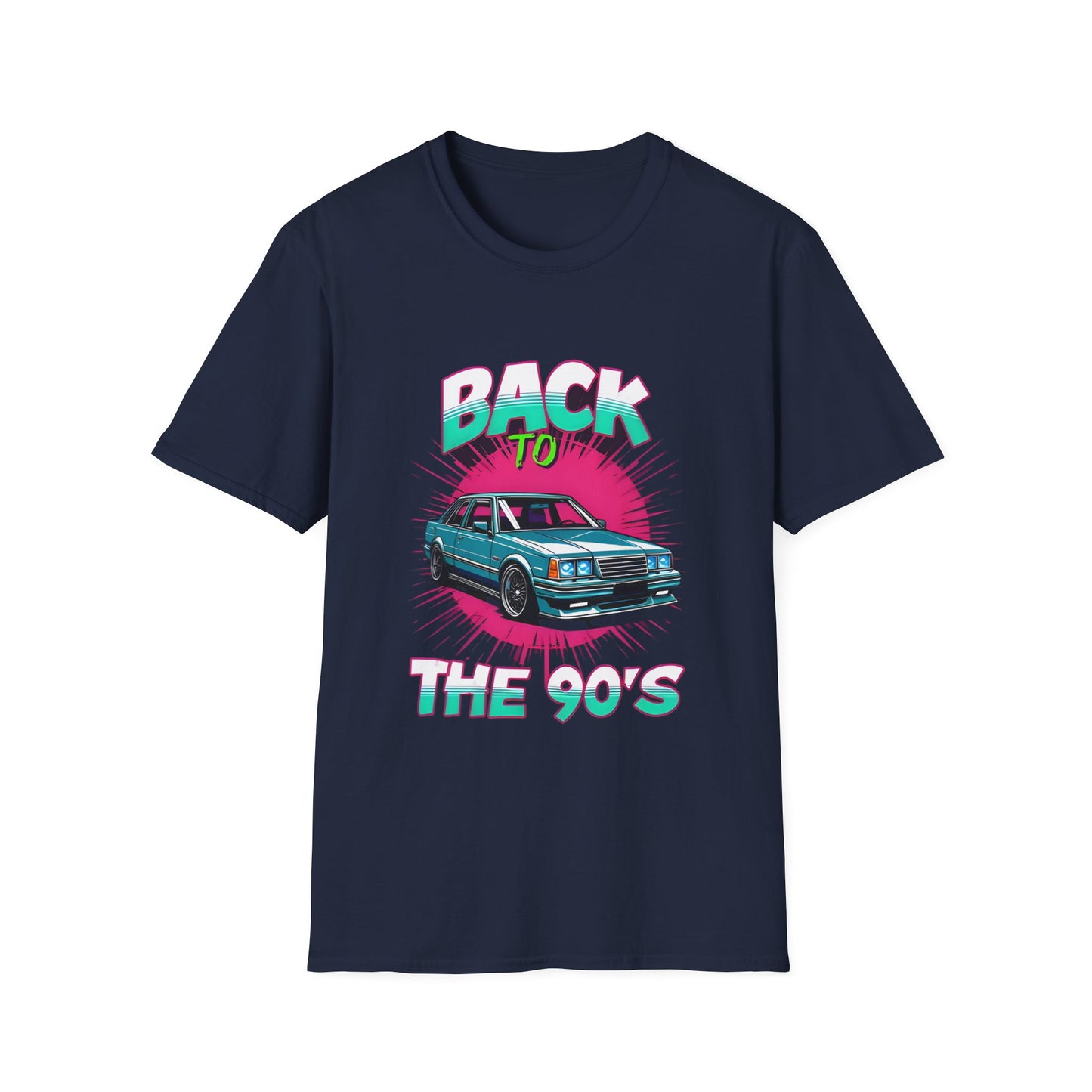 90s Retro Unisex Softstyle T-Shirt, Cool Vintage Car Tee, Nostalgic Graphic Shirt, Casual Gift for Car Lovers, Summer Fashion, Unisex Outfit