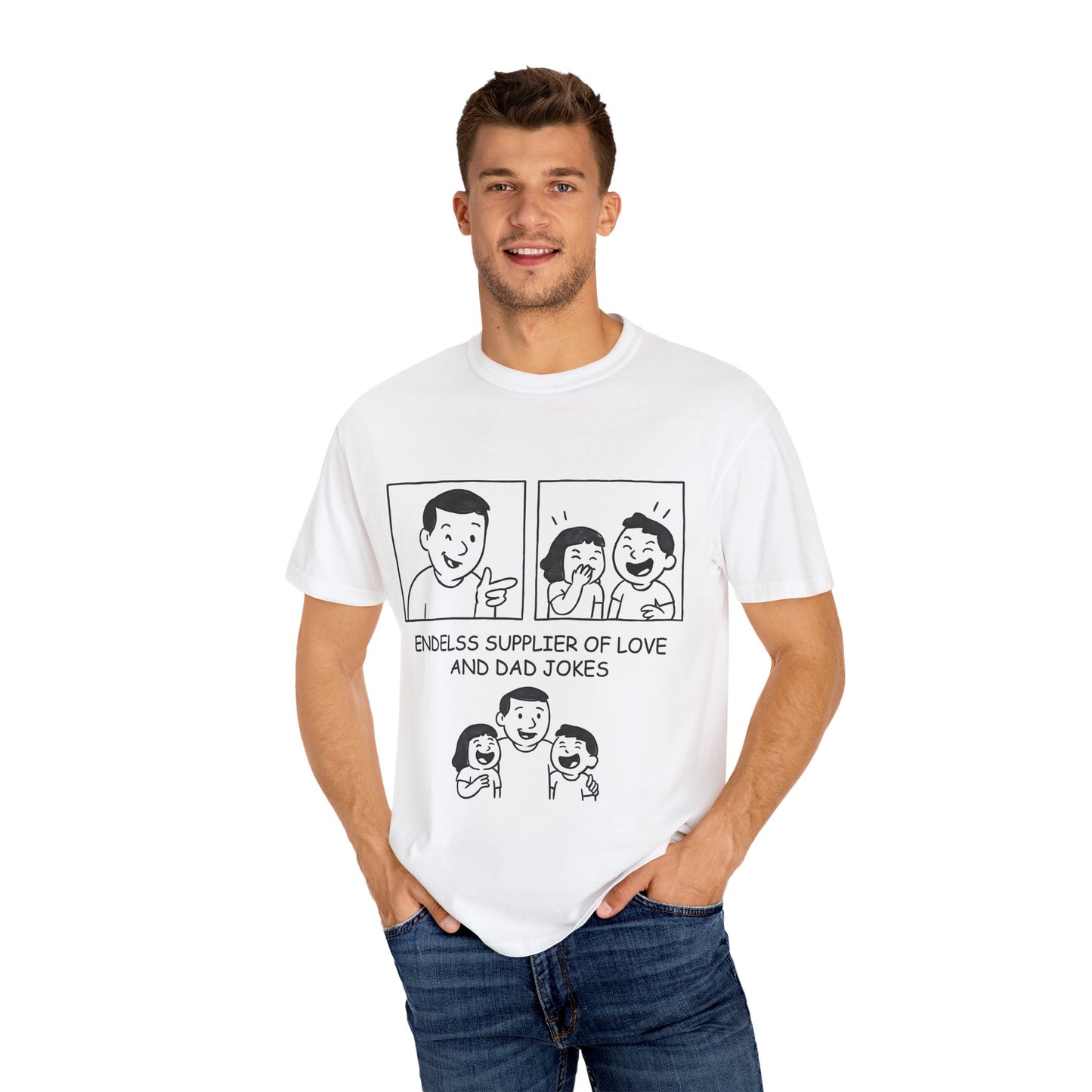 Endless Supplier of Love and Dad Jokes T-Shirt - Perfect Funny Father's Day Gift