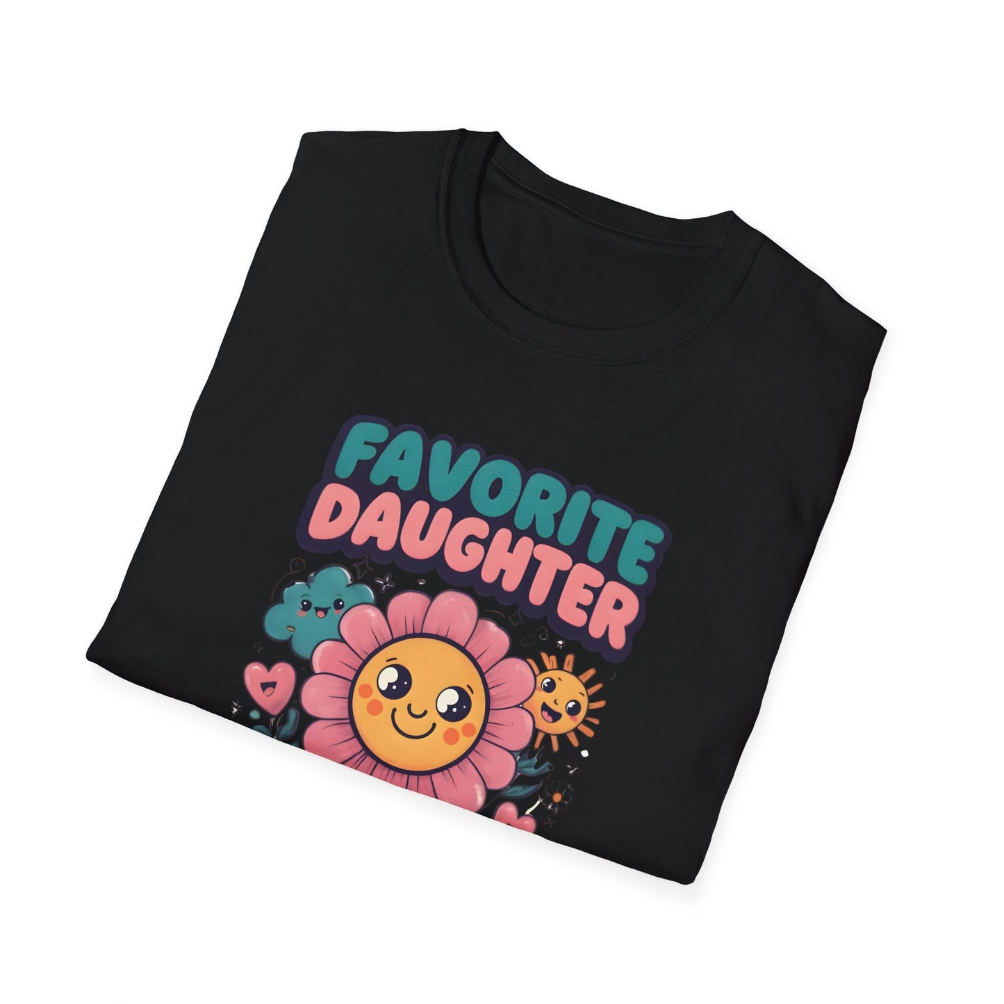 Favorite Daughter in Law Flower T-Shirt, Unisex Graphic Tee, Mother's Day Gift, Family Reunion Shirt, Cute Casual Wear, Spring Fashion