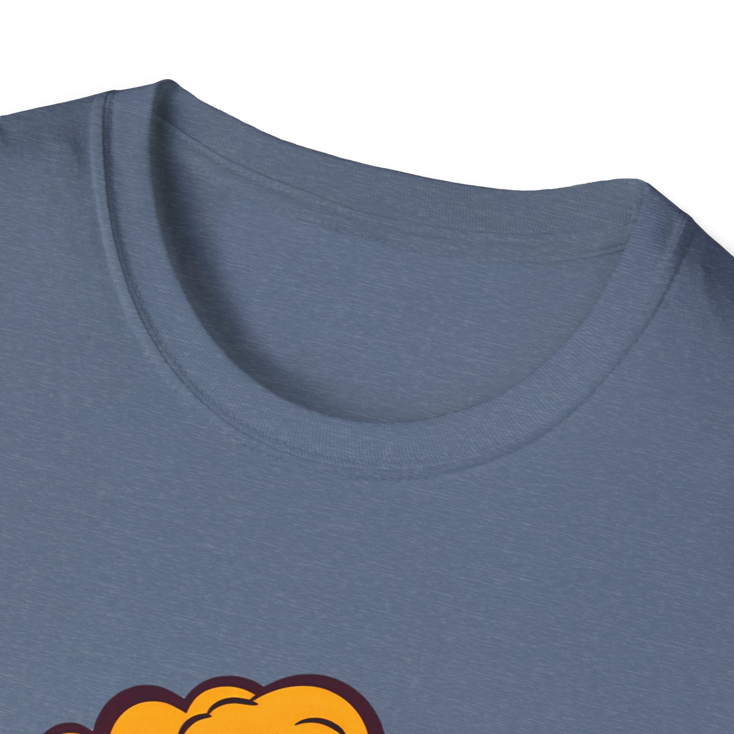 Boom Graphic Tee, Unisex Softstyle Shirt, Funny Casual Top, Gift for Him/Her, Retro Explosion Design