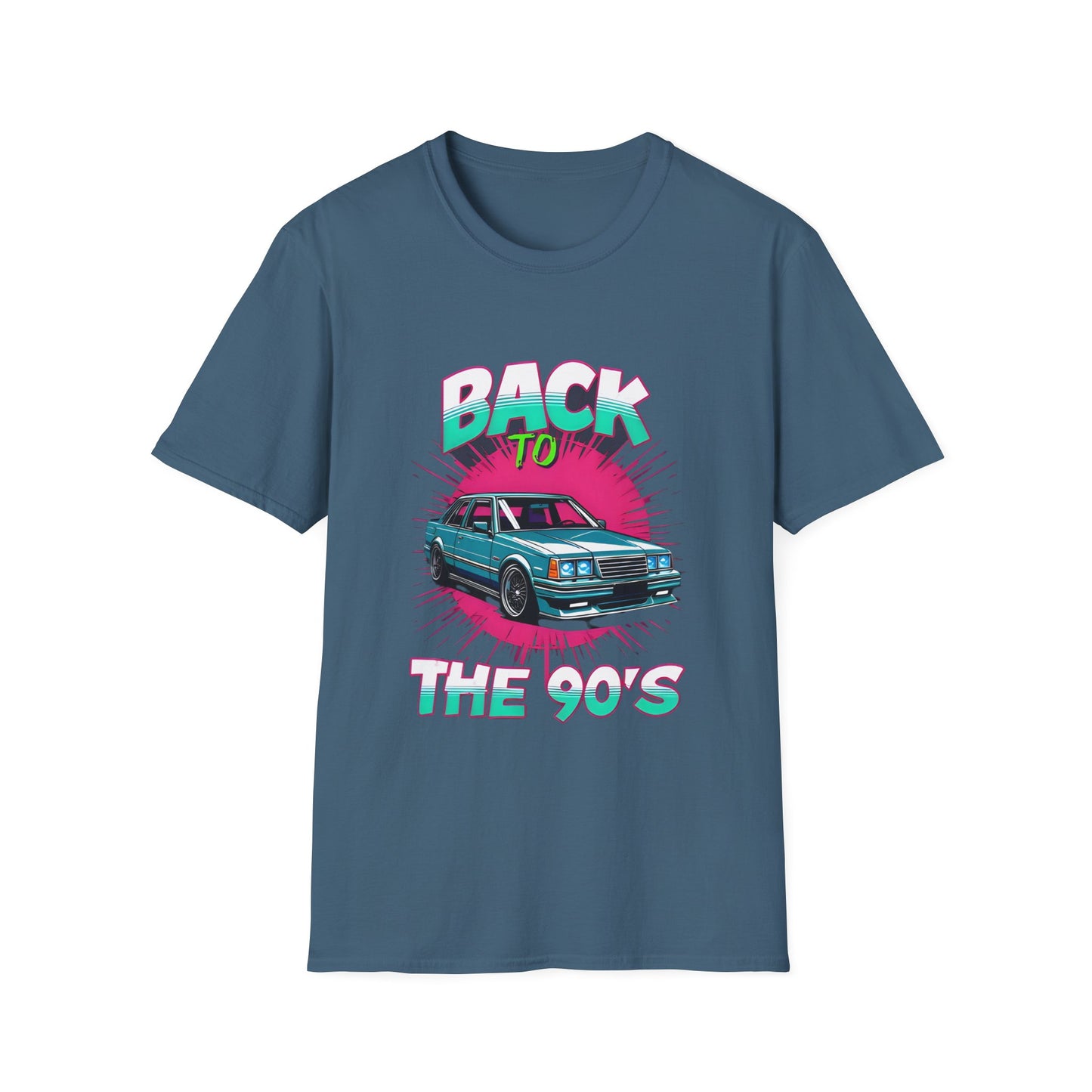 90s Retro Unisex Softstyle T-Shirt, Cool Vintage Car Tee, Nostalgic Graphic Shirt, Casual Gift for Car Lovers, Summer Fashion, Unisex Outfit
