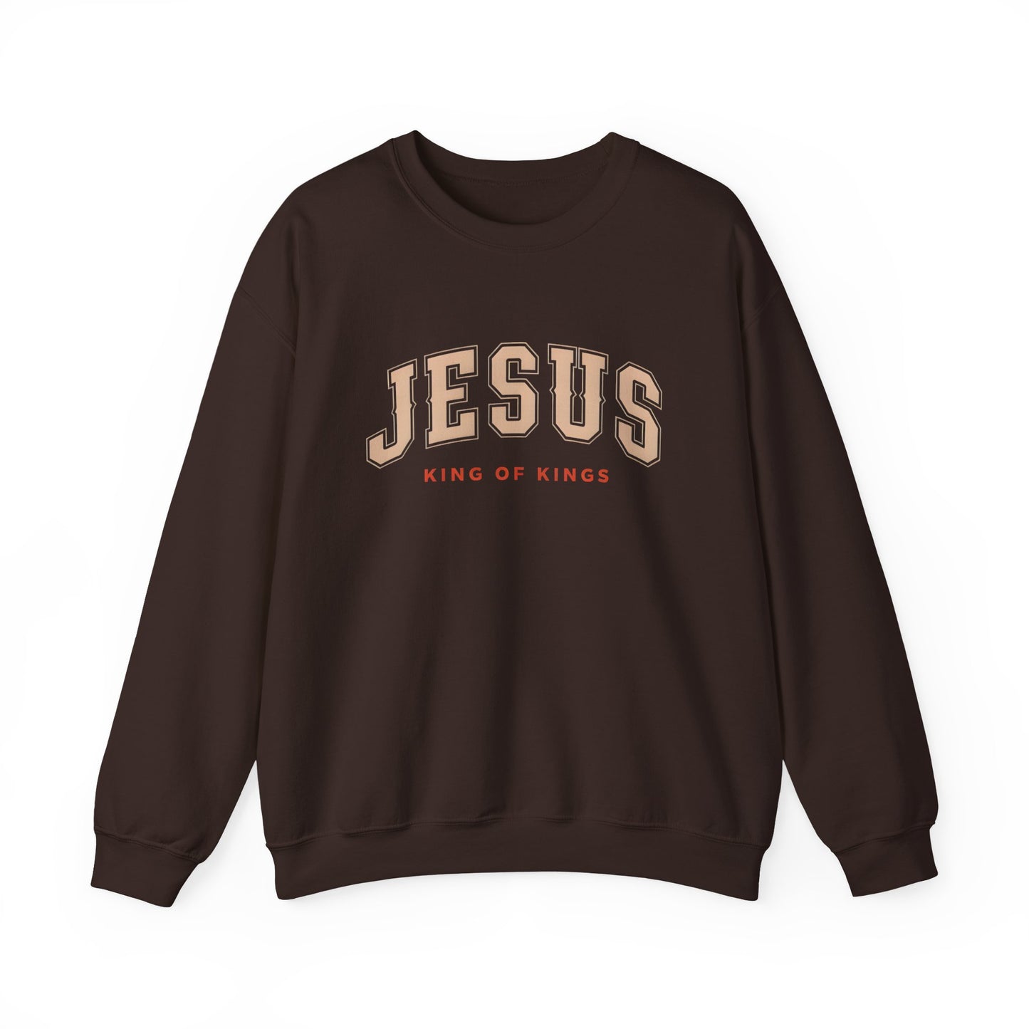 Jesus Crewneck Sweatshirt, Religious Apparel, Christian Gift, Cozy Unisex Sweatshirt, Faith-Based Wardrobe, King of Kings Fashion