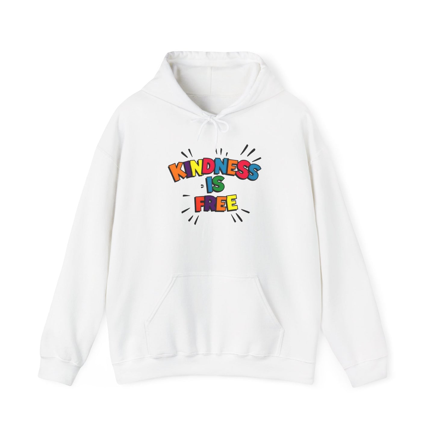 Kindness is Free Hoodie, Unisex Heavy Blend Sweatshirt, Gift for Friends, Inspirational Apparel, Cozy Everyday Wear