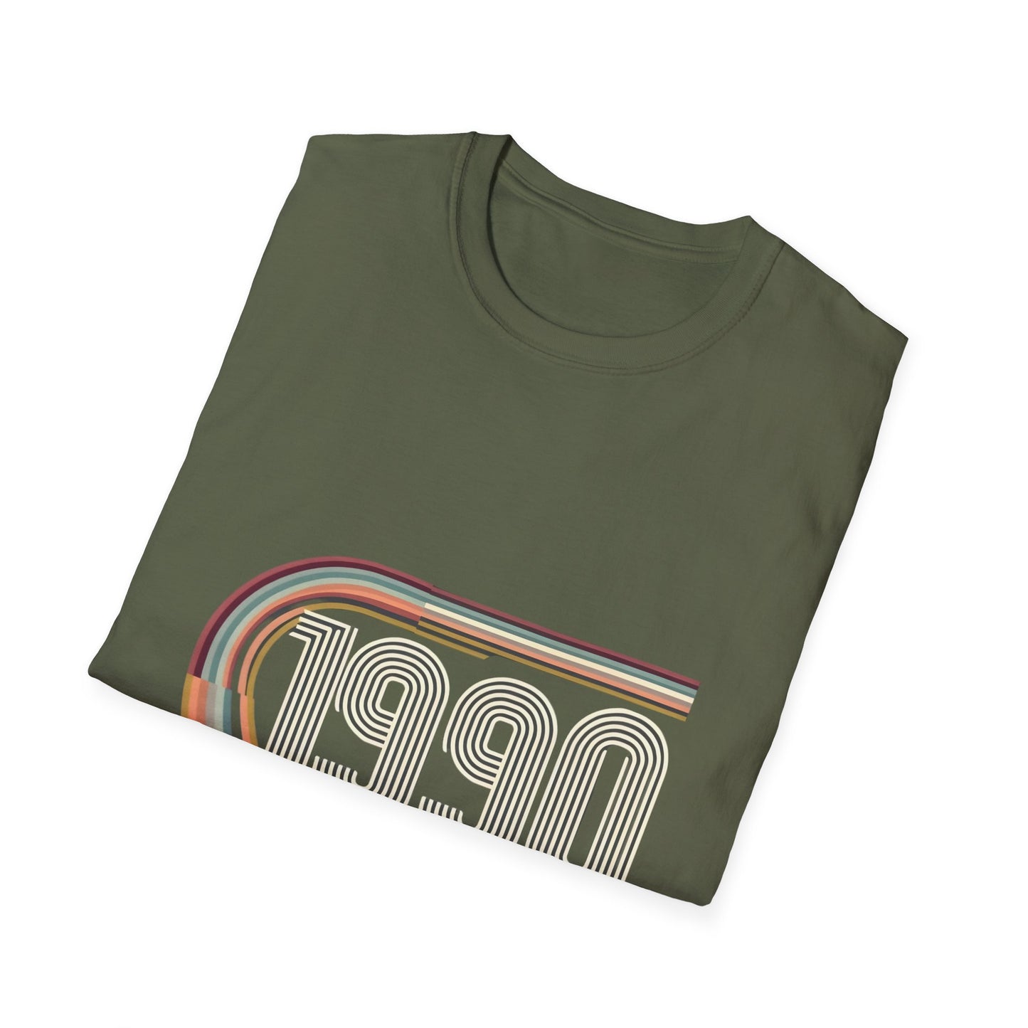 Retro 1990 Unisex Softstyle T-Shirt | Vintage Style Tee, 90s Nostalgia Shirt, Gift for 90s Kids, Casual Wear, Birthday Present