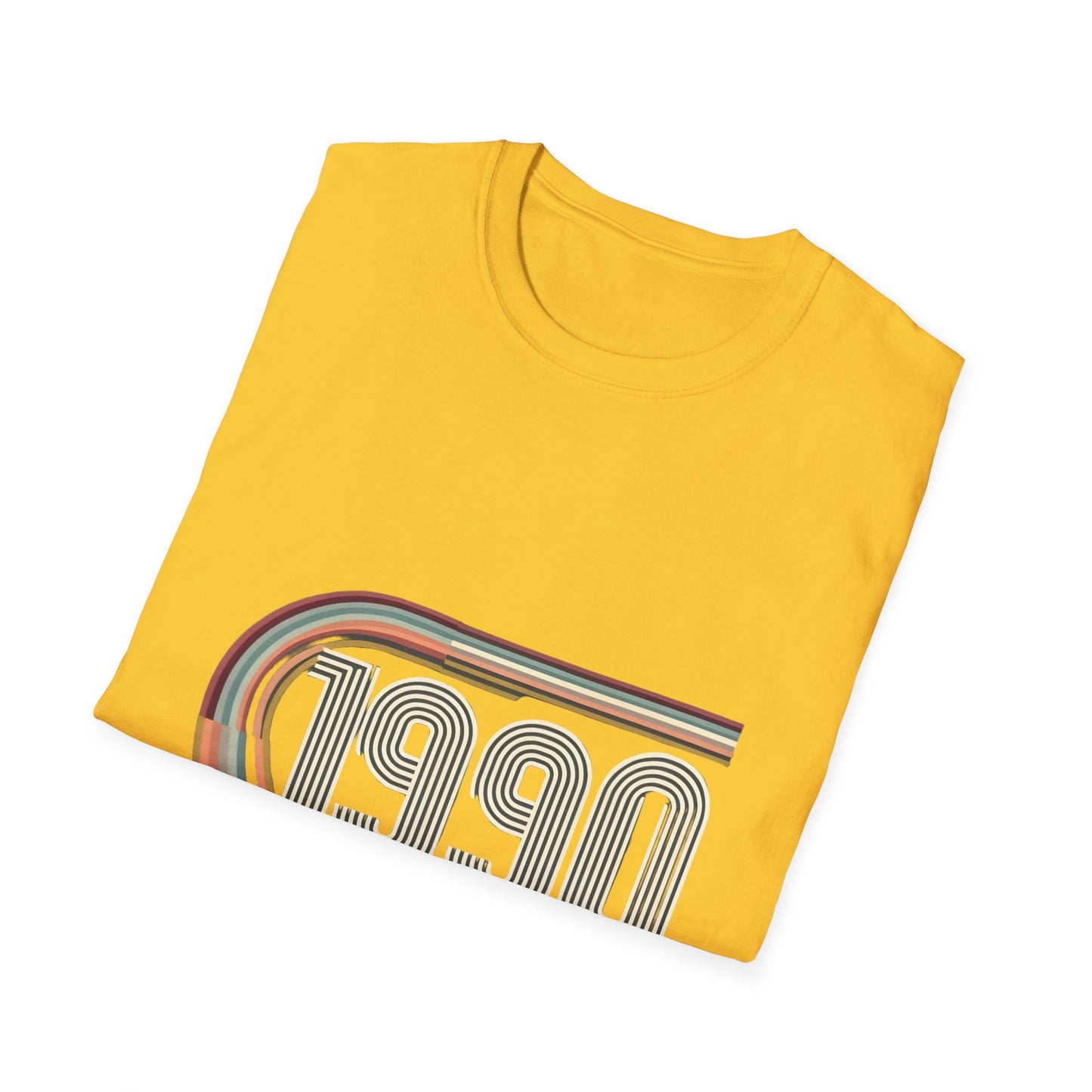 Retro 1990 Unisex Softstyle T-Shirt | Vintage Style Tee, 90s Nostalgia Shirt, Gift for 90s Kids, Casual Wear, Birthday Present