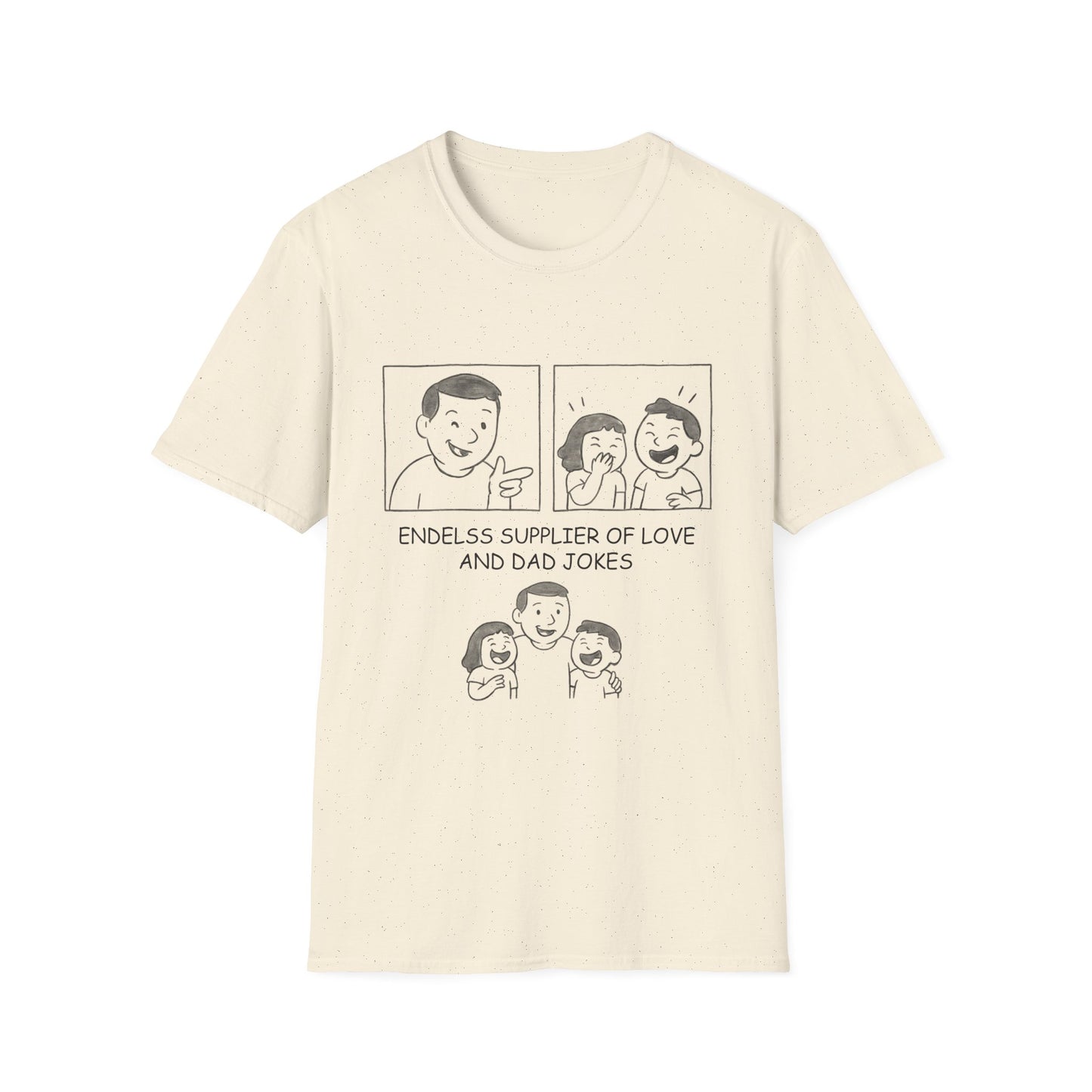 Endless Dad Jokes Unisex T-Shirt, Funny Gift for Dads, Family Reunion Shirt, Father's Day Tee, Humorous Casual Wear