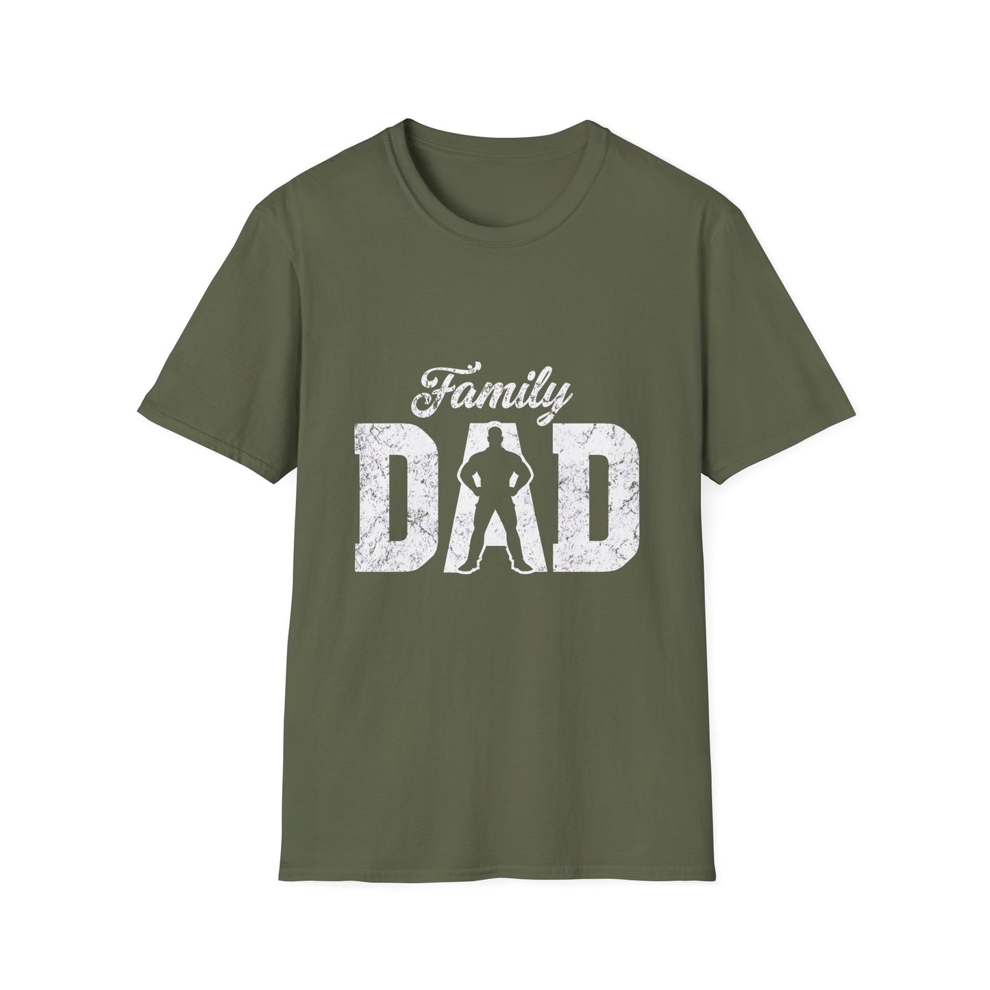 Family Dad Unisex Softstyle T-Shirt - Perfect Father's Day Gift, Dad Casual Wear, Family Reunion Outfits, Everyday Comfort
