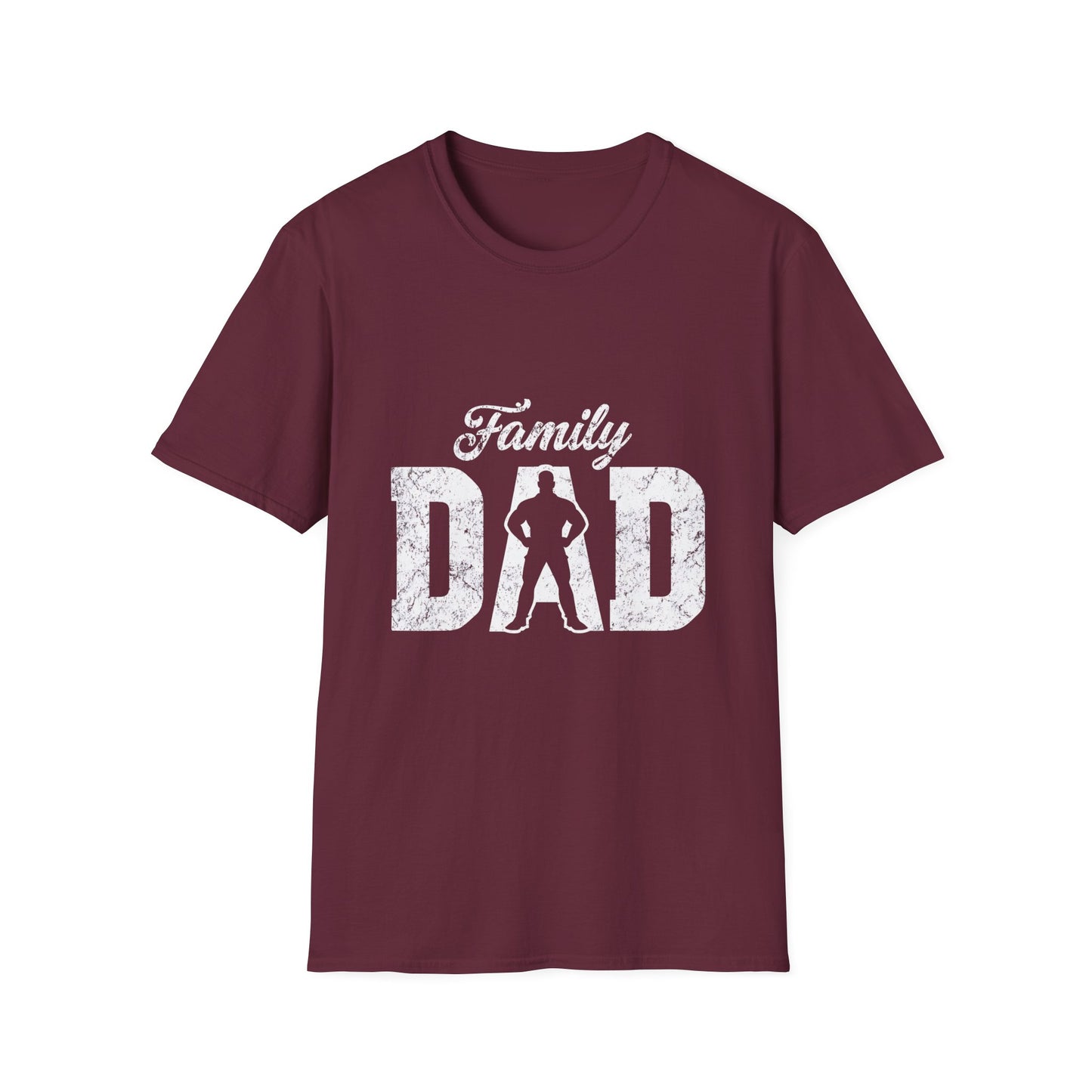 Family Dad Unisex Softstyle T-Shirt - Perfect Father's Day Gift, Dad Casual Wear, Family Reunion Outfits, Everyday Comfort