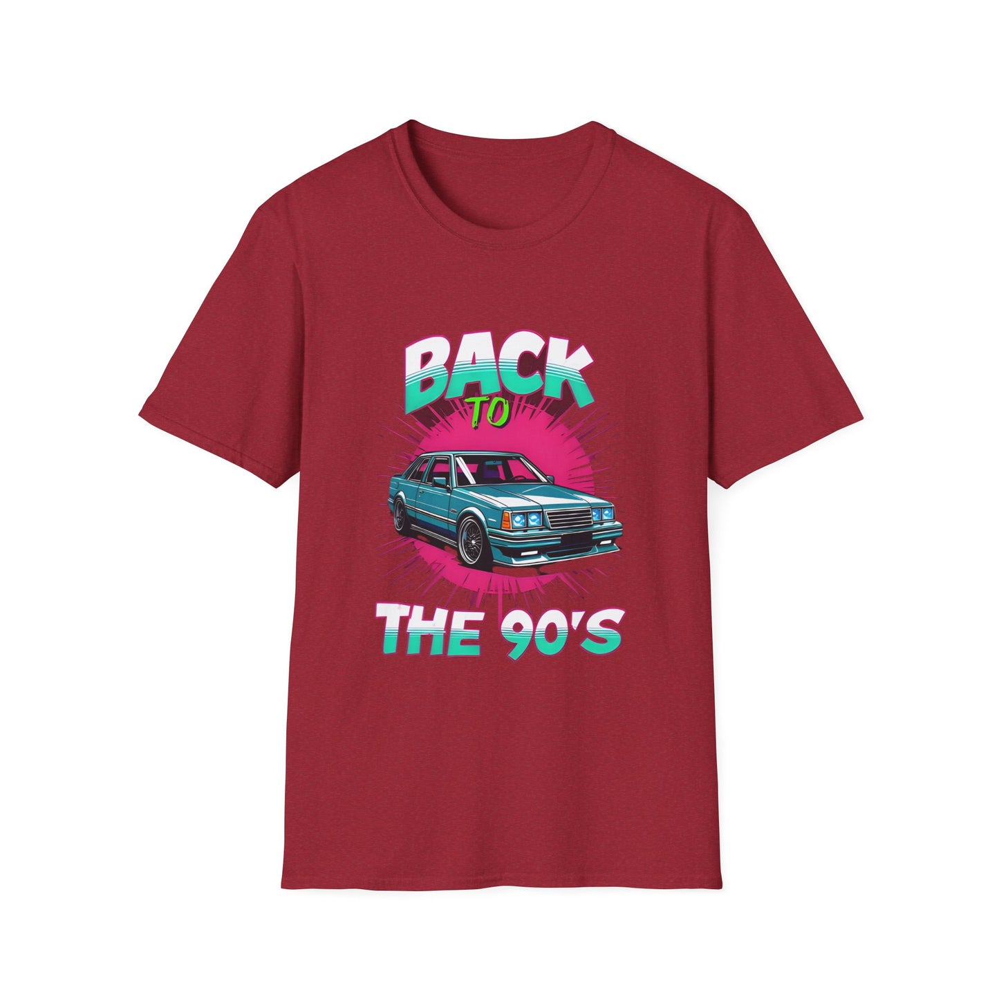 90s Retro Unisex Softstyle T-Shirt, Cool Vintage Car Tee, Nostalgic Graphic Shirt, Casual Gift for Car Lovers, Summer Fashion, Unisex Outfit