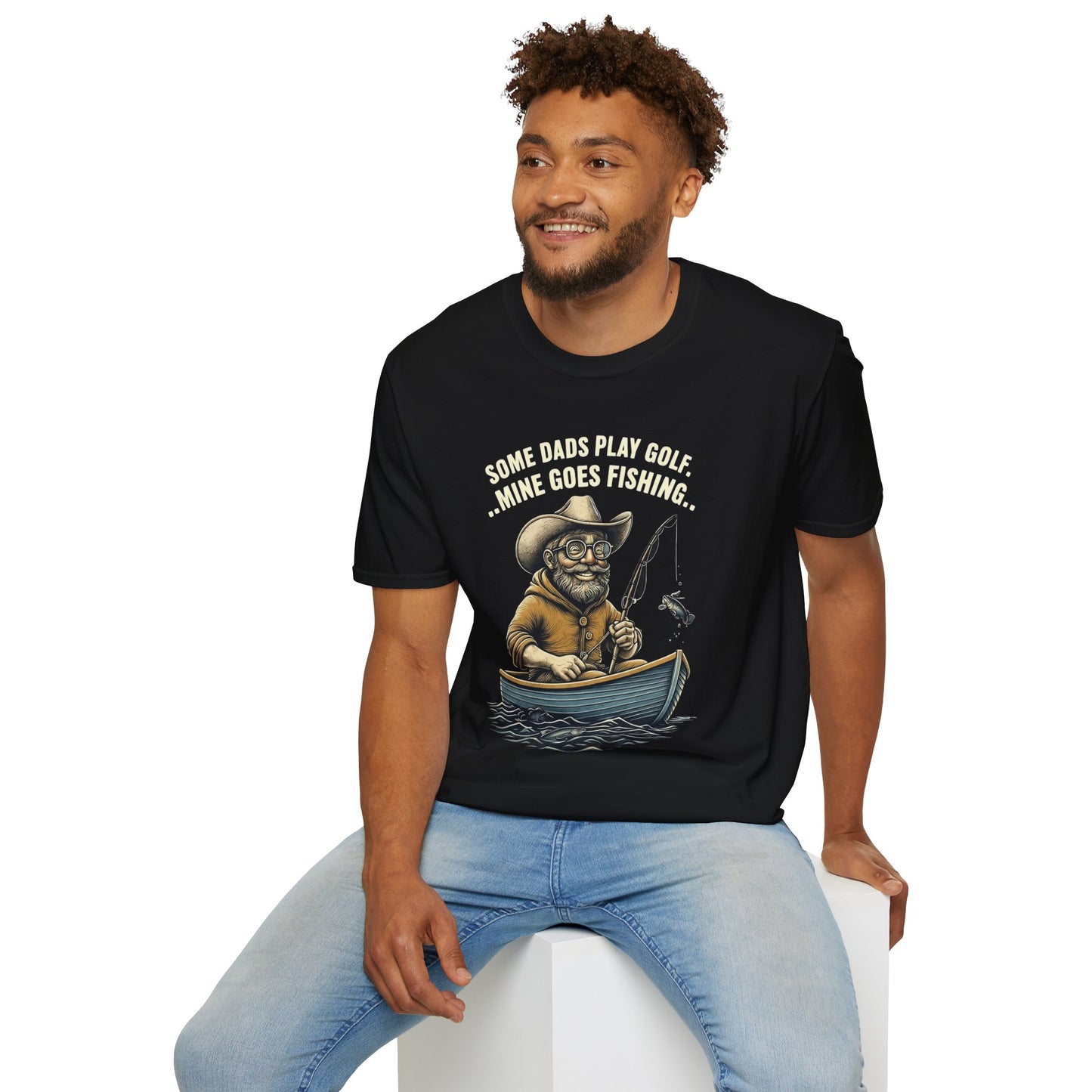 Fishing Dad T-Shirt | Funny Dad Shirt | Gift for Fishermen | Unisex Softstyle Tee | Outdoor Lover Apparel | Father's Day Gift