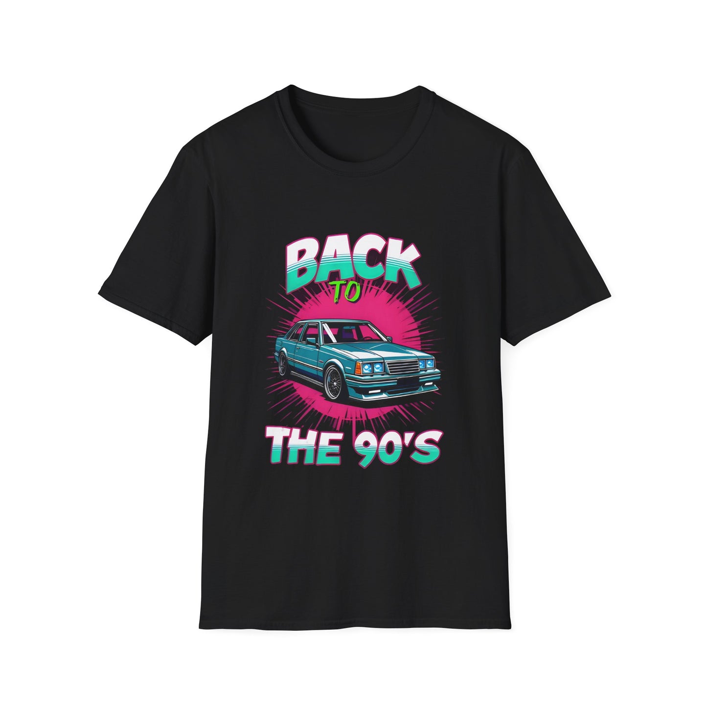 90s Retro Unisex Softstyle T-Shirt, Cool Vintage Car Tee, Nostalgic Graphic Shirt, Casual Gift for Car Lovers, Summer Fashion, Unisex Outfit