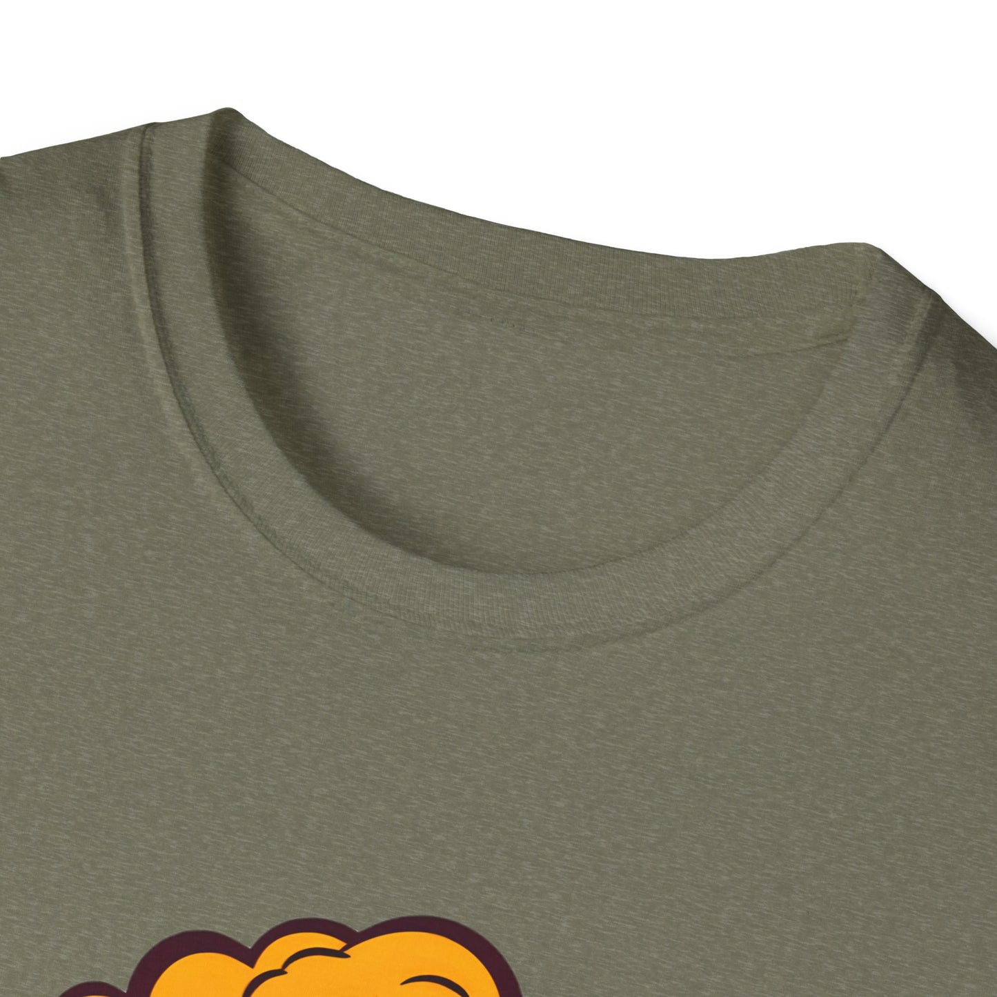 Boom Graphic Tee, Unisex Softstyle Shirt, Funny Casual Top, Gift for Him/Her, Retro Explosion Design