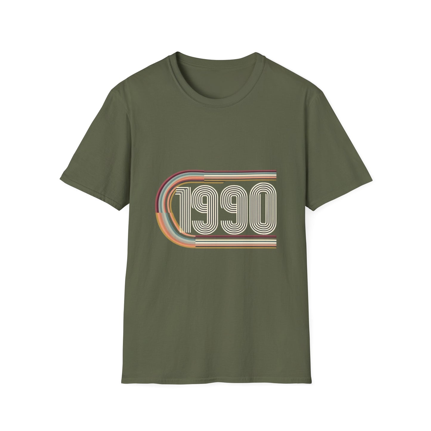 Retro 1990 Unisex Softstyle T-Shirt | Vintage Style Tee, 90s Nostalgia Shirt, Gift for 90s Kids, Casual Wear, Birthday Present