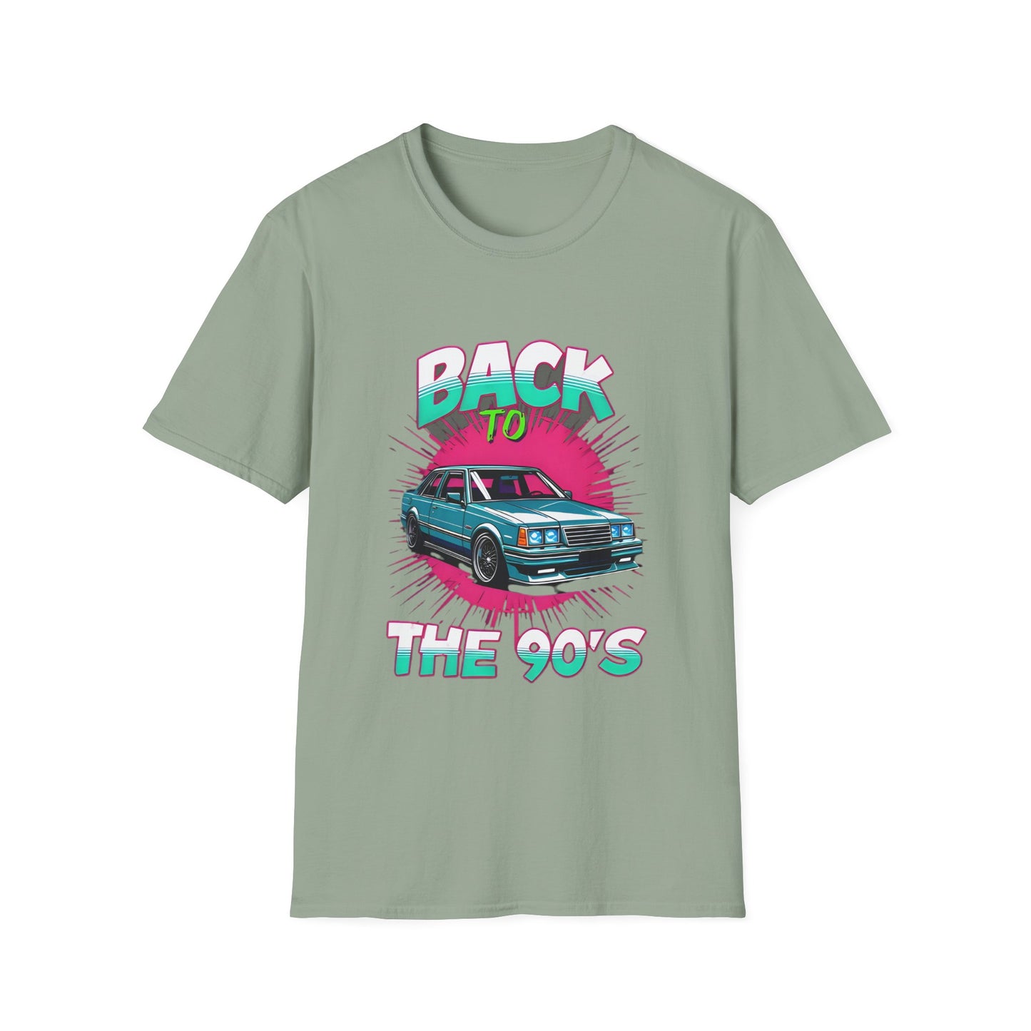 90s Retro Unisex Softstyle T-Shirt, Cool Vintage Car Tee, Nostalgic Graphic Shirt, Casual Gift for Car Lovers, Summer Fashion, Unisex Outfit