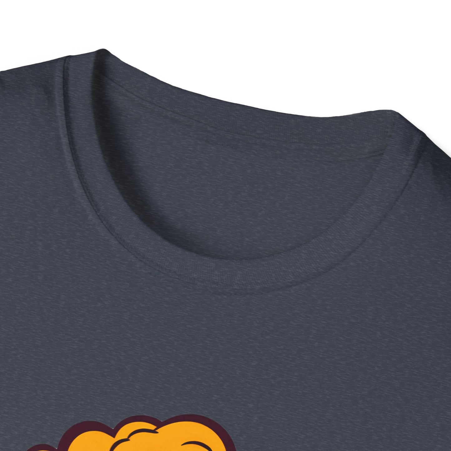 Boom Graphic Tee, Unisex Softstyle Shirt, Funny Casual Top, Gift for Him/Her, Retro Explosion Design