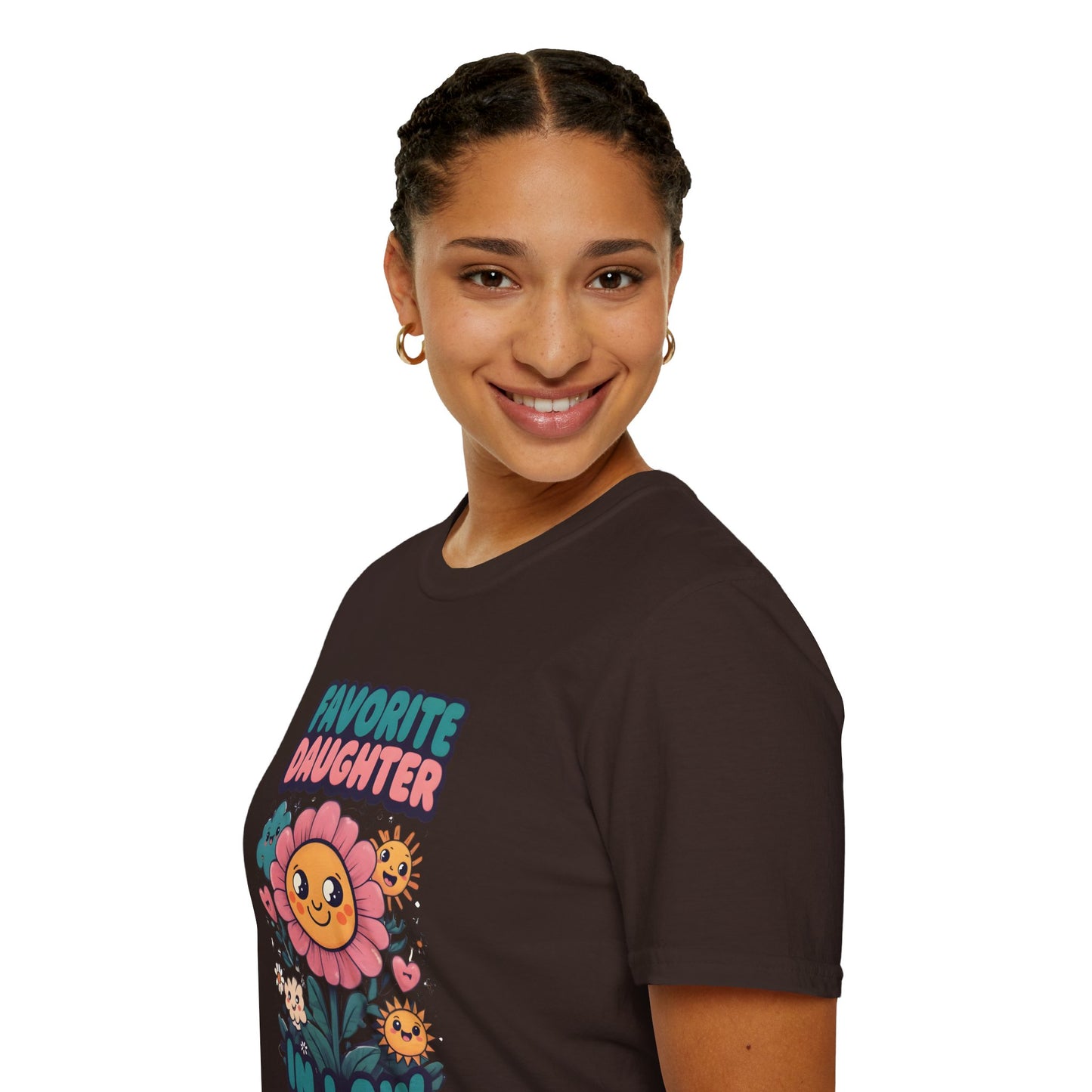Favorite Daughter in Law Flower T-Shirt, Unisex Graphic Tee, Mother's Day Gift, Family Reunion Shirt, Cute Casual Wear, Spring Fashion
