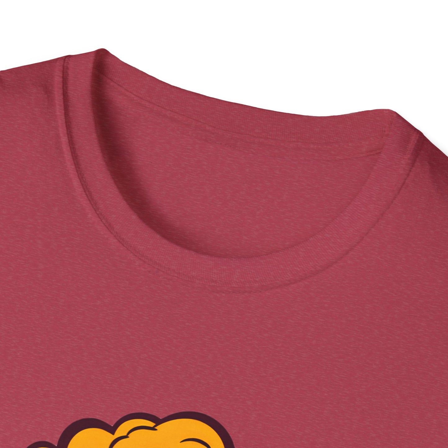 Boom Graphic Tee, Unisex Softstyle Shirt, Funny Casual Top, Gift for Him/Her, Retro Explosion Design