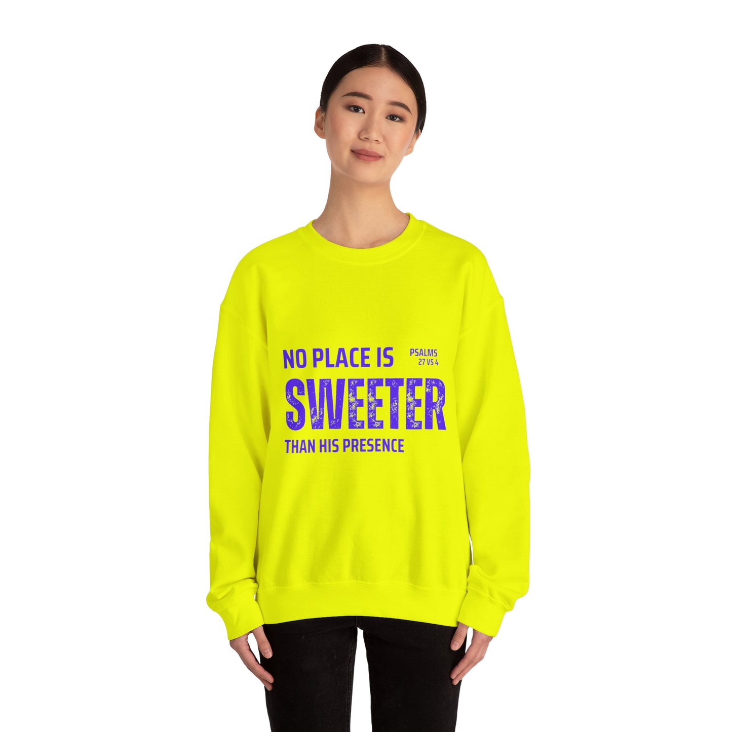 No Place is Sweeter Crewneck Sweatshirt, Inspirational Christian Apparel, Cozy Religious Gift, Bible Verse Sweatshirt, Faith-Based Fashion