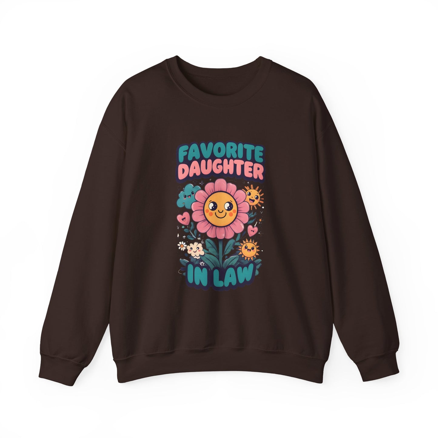Favorite Daughter in Law Sweatshirt, Gift for Daughter in Law, Floral Crewneck, Cozy Sweatshirt, Birthday Gift, Mother’s Day Gift