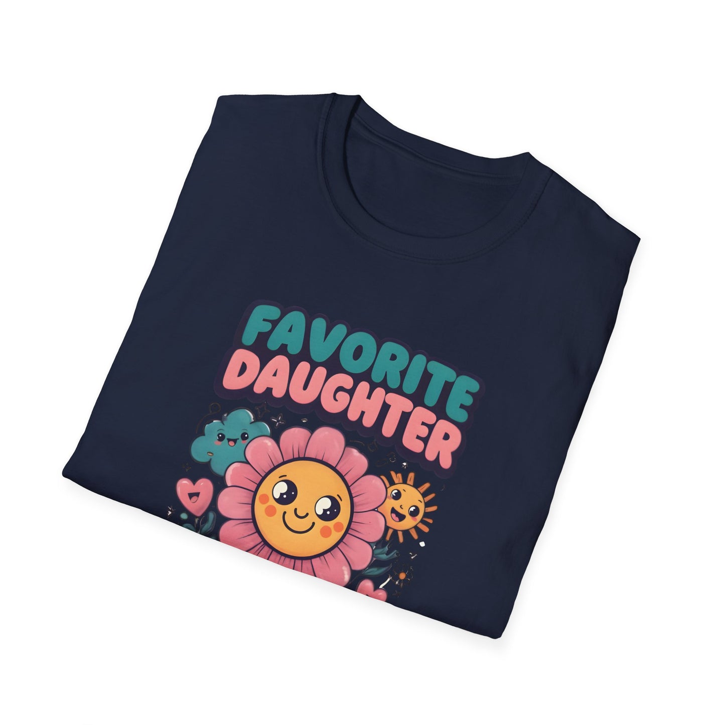 Favorite Daughter in Law Flower T-Shirt, Unisex Graphic Tee, Mother's Day Gift, Family Reunion Shirt, Cute Casual Wear, Spring Fashion