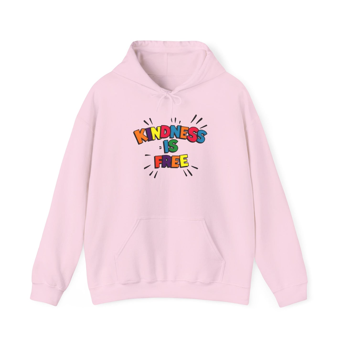 Kindness is Free Hoodie, Unisex Heavy Blend Sweatshirt, Gift for Friends, Inspirational Apparel, Cozy Everyday Wear