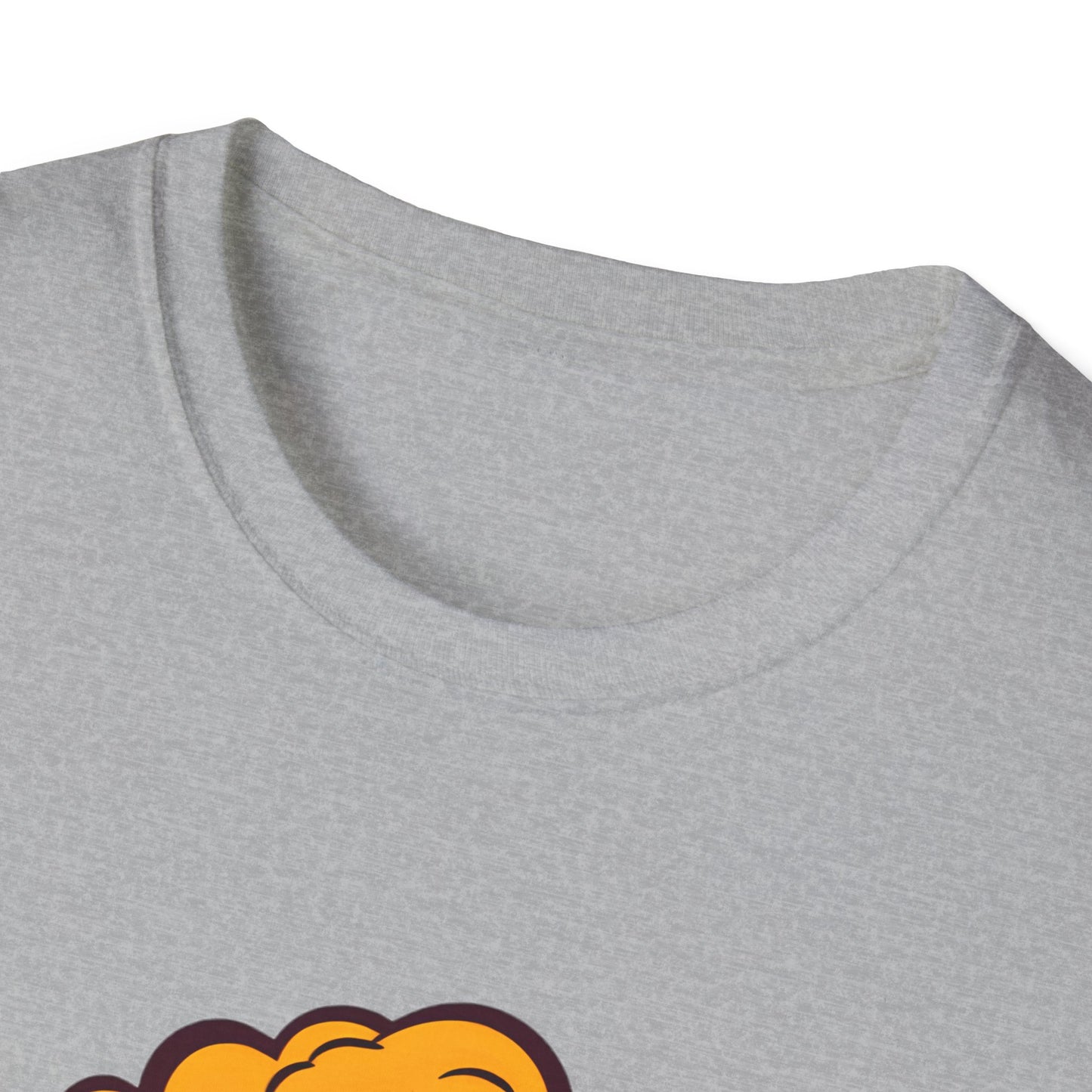 Boom Graphic Tee, Unisex Softstyle Shirt, Funny Casual Top, Gift for Him/Her, Retro Explosion Design