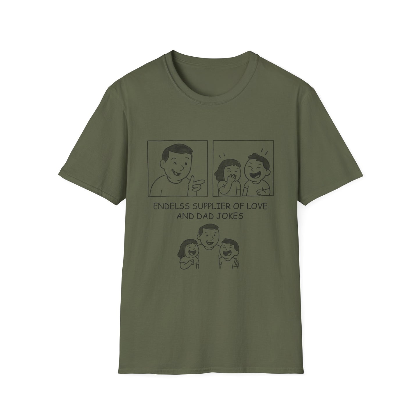 Endless Dad Jokes Unisex T-Shirt, Funny Gift for Dads, Family Reunion Shirt, Father's Day Tee, Humorous Casual Wear