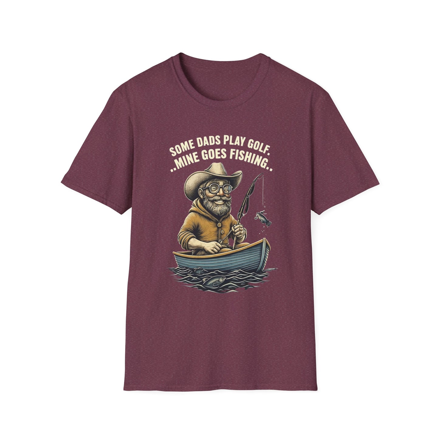 Fishing Dad T-Shirt | Funny Dad Shirt | Gift for Fishermen | Unisex Softstyle Tee | Outdoor Lover Apparel | Father's Day Gift