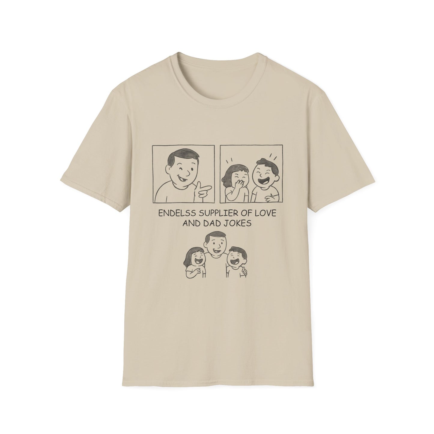 Endless Dad Jokes Unisex T-Shirt, Funny Gift for Dads, Family Reunion Shirt, Father's Day Tee, Humorous Casual Wear