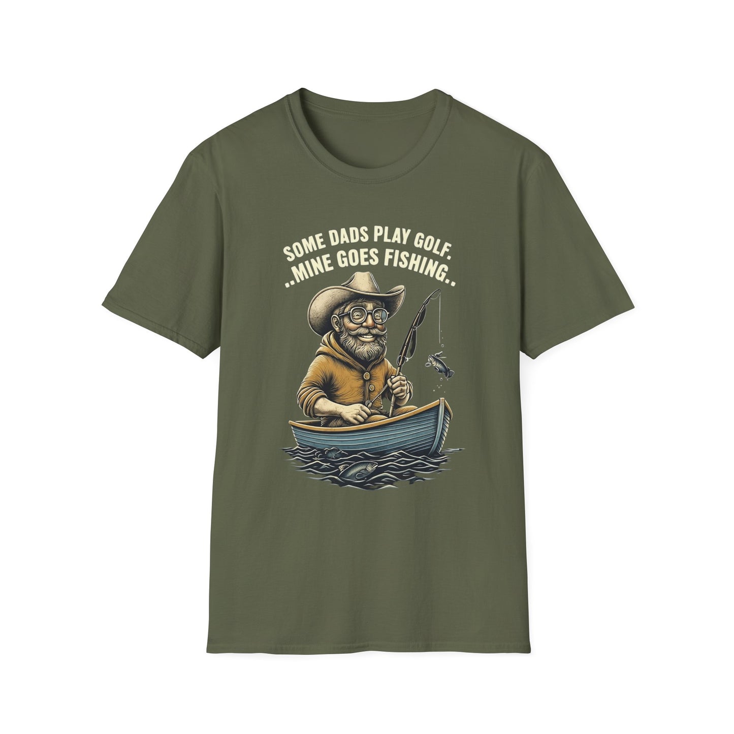 Fishing Dad T-Shirt | Funny Dad Shirt | Gift for Fishermen | Unisex Softstyle Tee | Outdoor Lover Apparel | Father's Day Gift