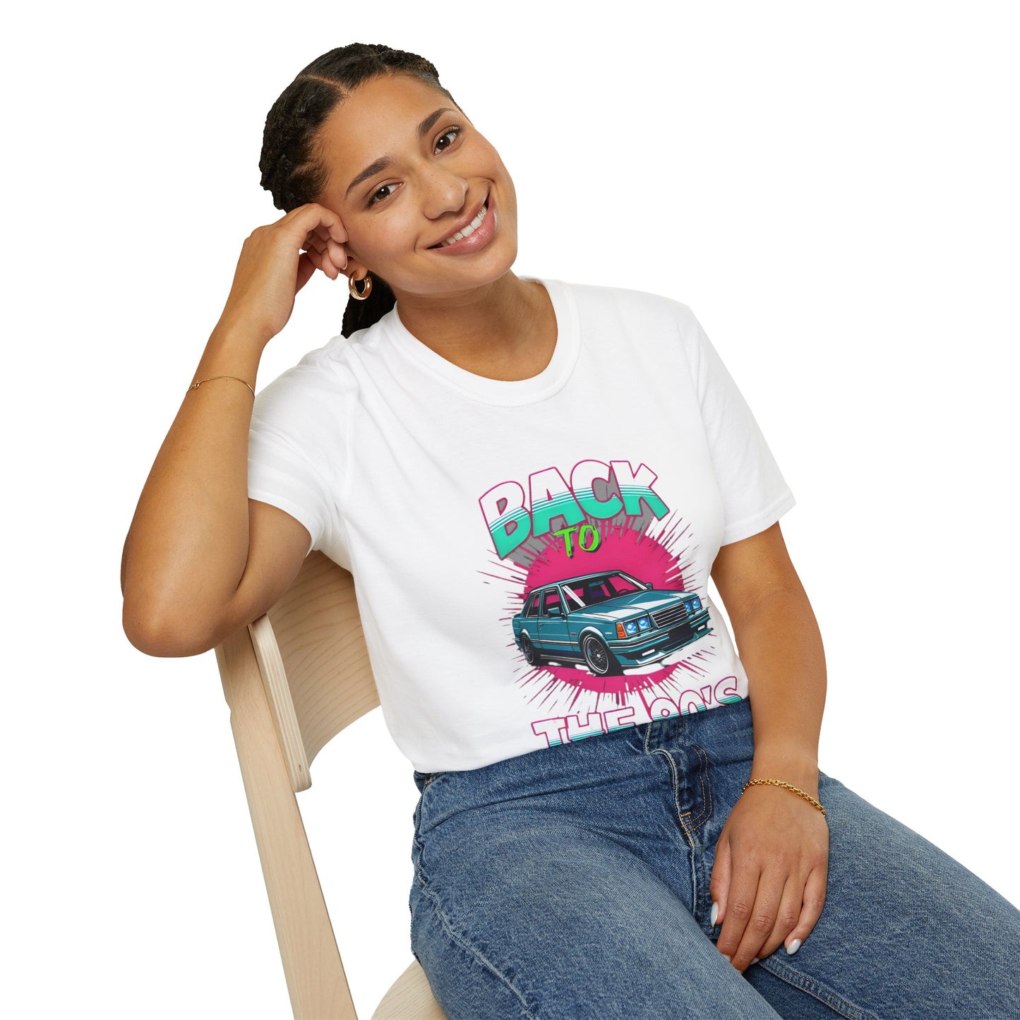 90s Retro Unisex Softstyle T-Shirt, Cool Vintage Car Tee, Nostalgic Graphic Shirt, Casual Gift for Car Lovers, Summer Fashion, Unisex Outfit