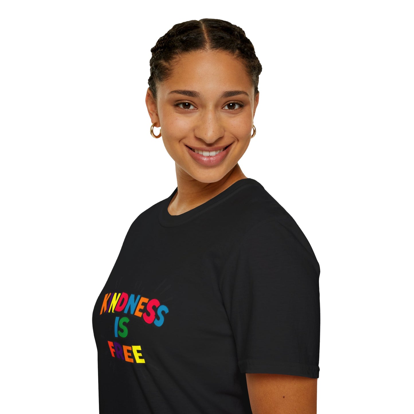 Kindness Is Free Unisex Softstyle T-Shirt | Inspirational Graphic Tee for Everyday Wear, Gifts, and Casual Outfits | Positive Vibes Apparel