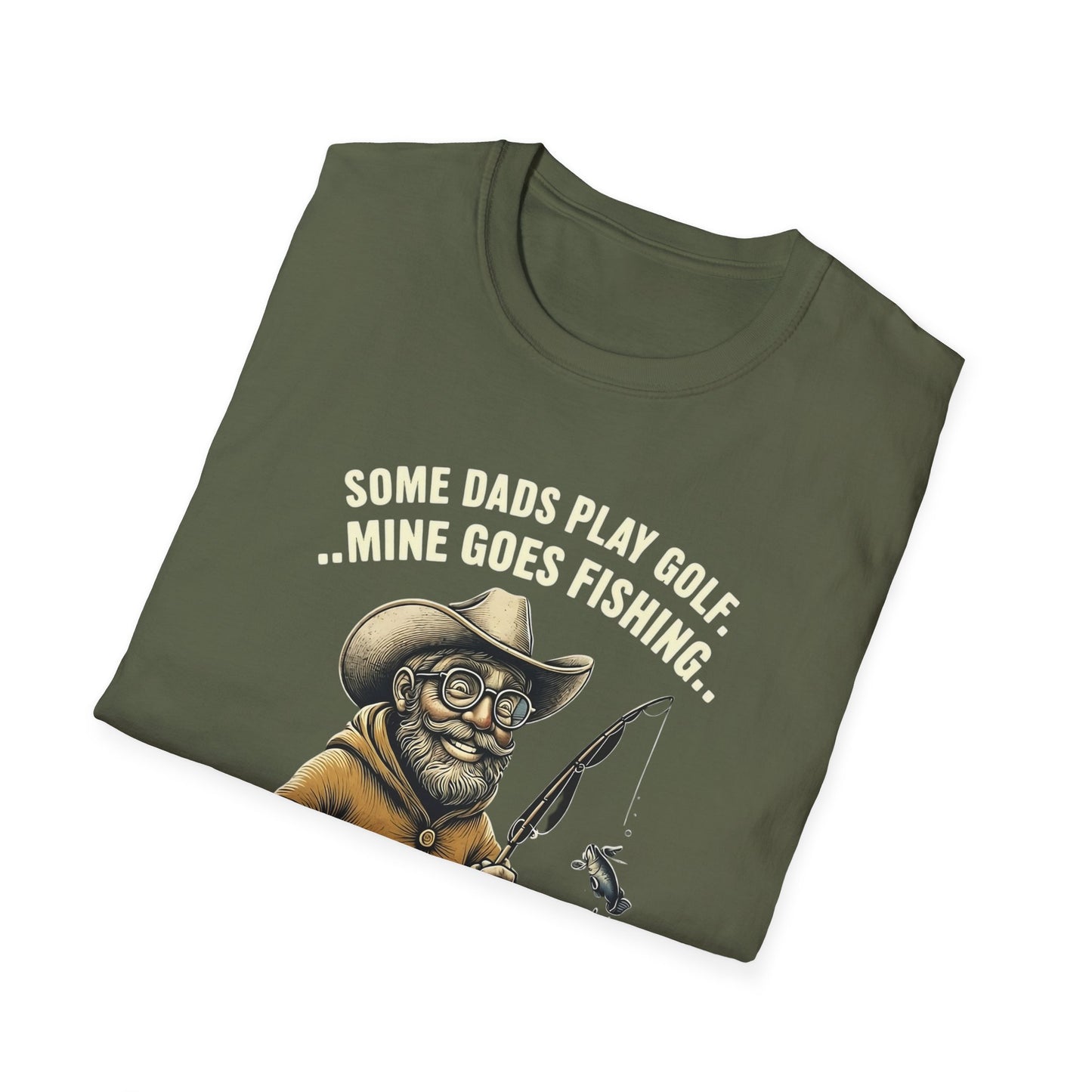 Fishing Dad T-Shirt | Funny Dad Shirt | Gift for Fishermen | Unisex Softstyle Tee | Outdoor Lover Apparel | Father's Day Gift
