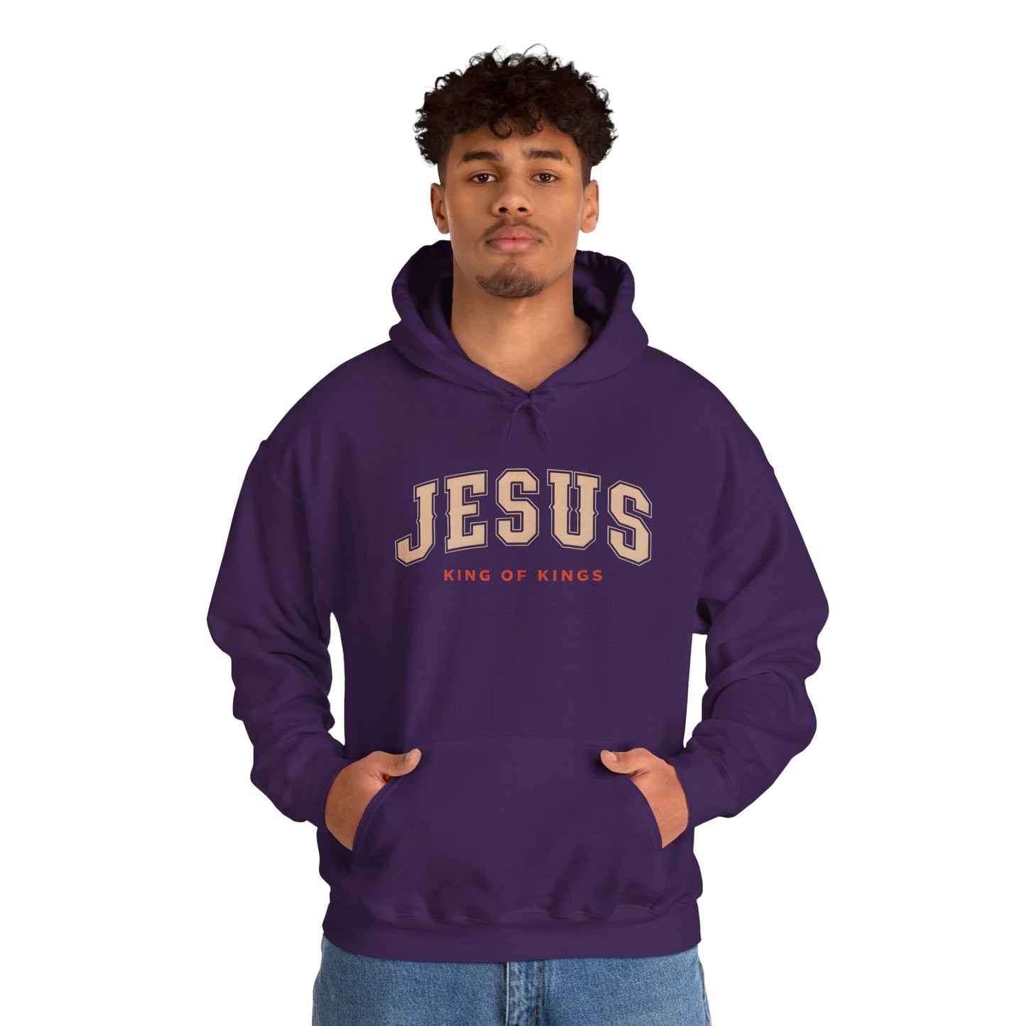 Faith-Inspired Unisex Hoodie - Jesus, King of Kings, Cozy Streetwear, Perfect Gift for Religious Occasions, Christian Apparel, [...]