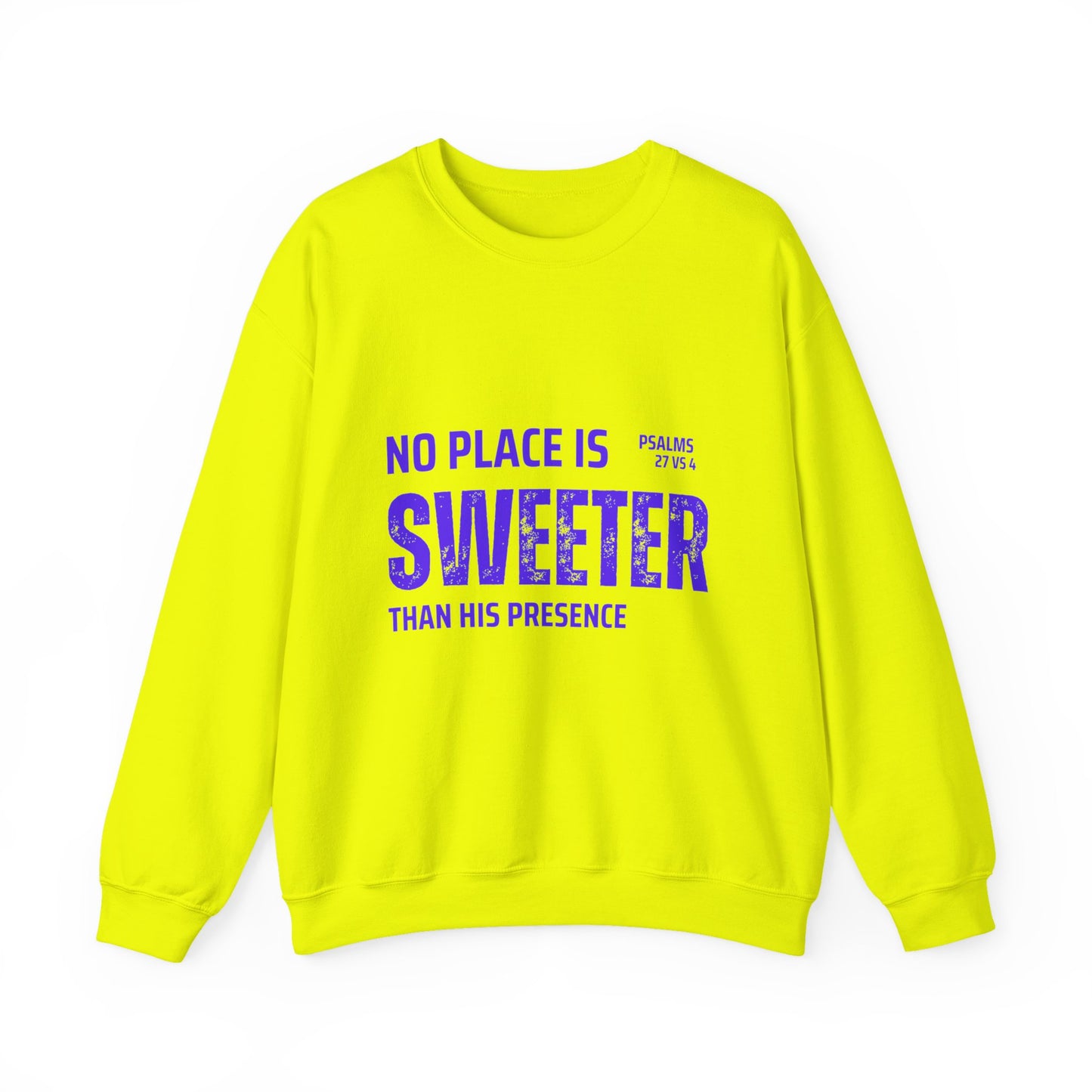 No Place is Sweeter Crewneck Sweatshirt, Inspirational Christian Apparel, Cozy Religious Gift, Bible Verse Sweatshirt, Faith-Based Fashion