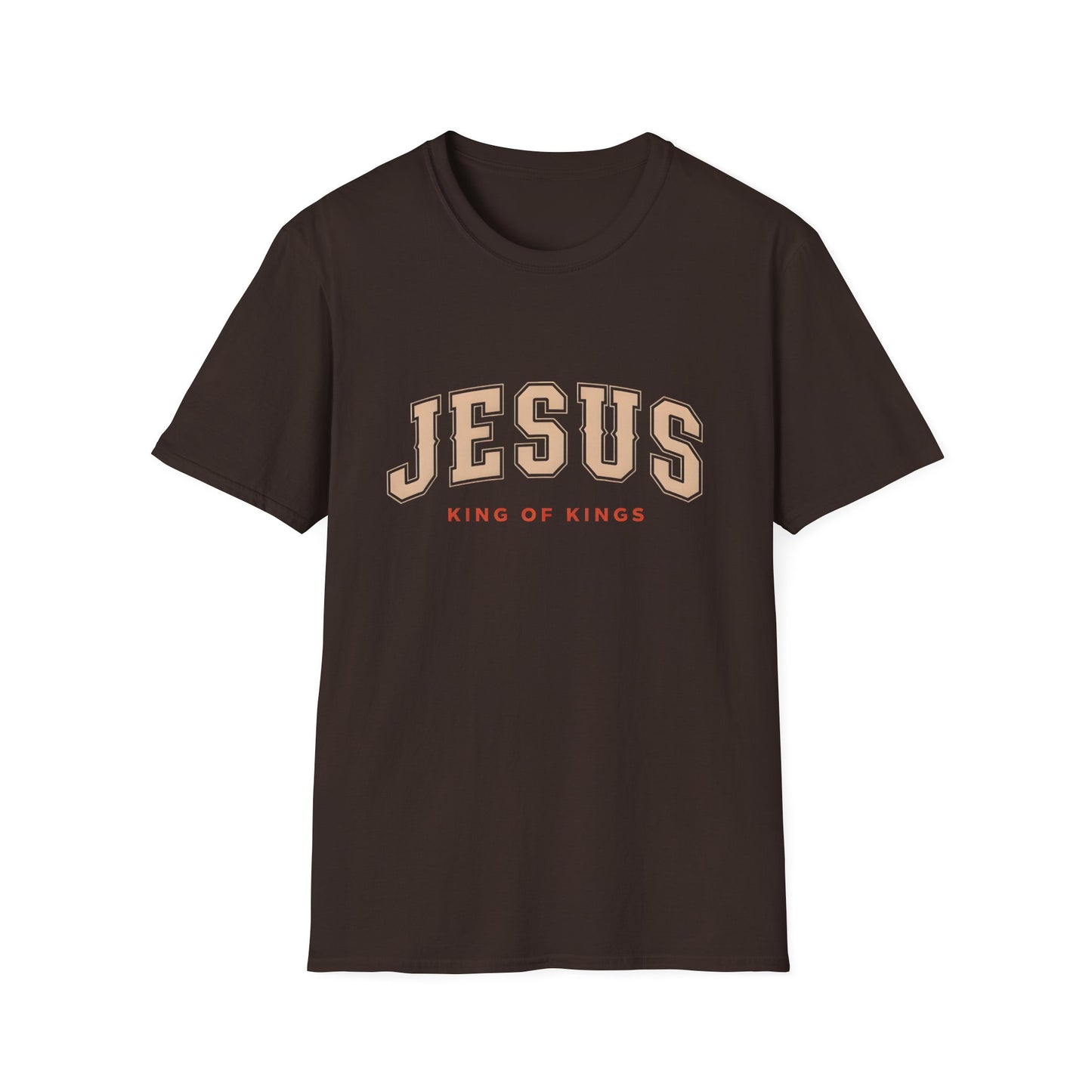 Faith-Inspired Unisex Softstyle T-Shirt - Jesus King of Kings, Christian Apparel, Gift for Believers, Biblical T-Shirt, Religious Fashion