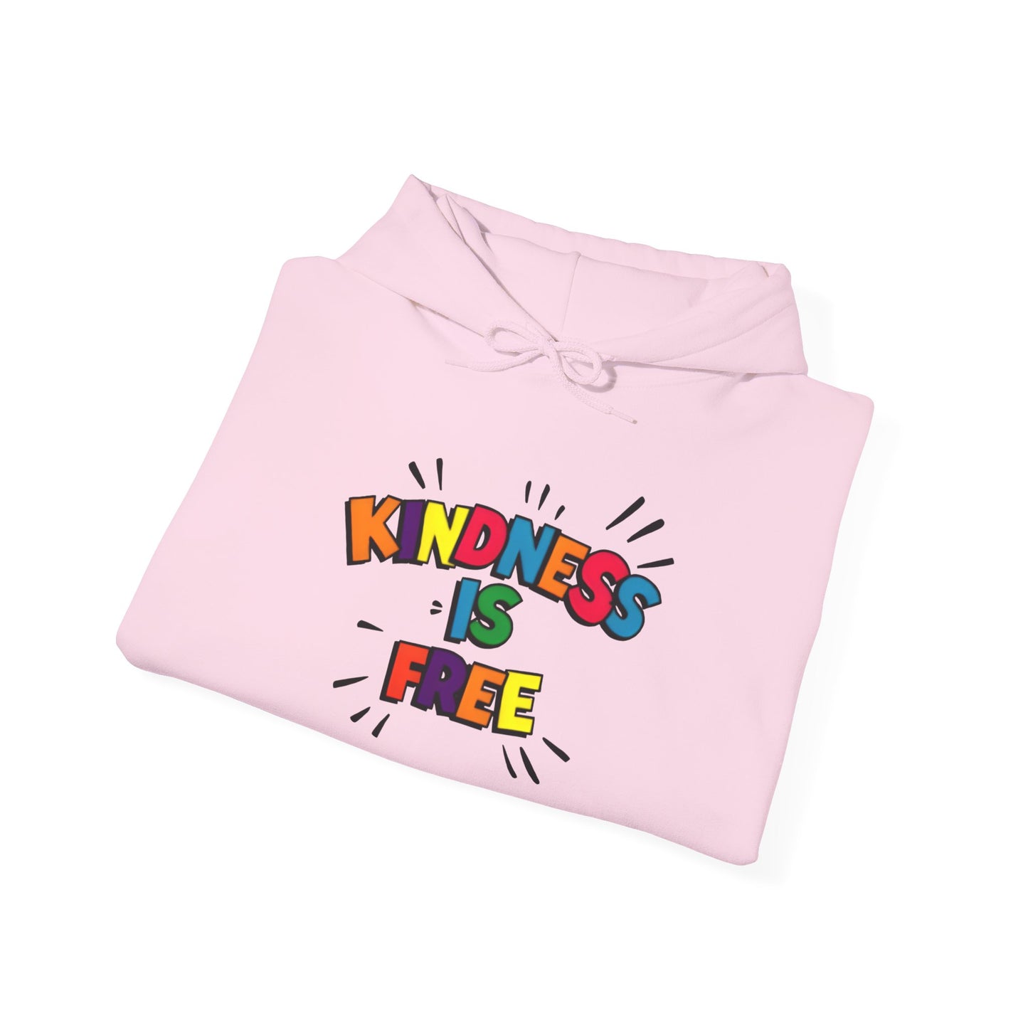 Kindness is Free Hoodie, Unisex Heavy Blend Sweatshirt, Gift for Friends, Inspirational Apparel, Cozy Everyday Wear