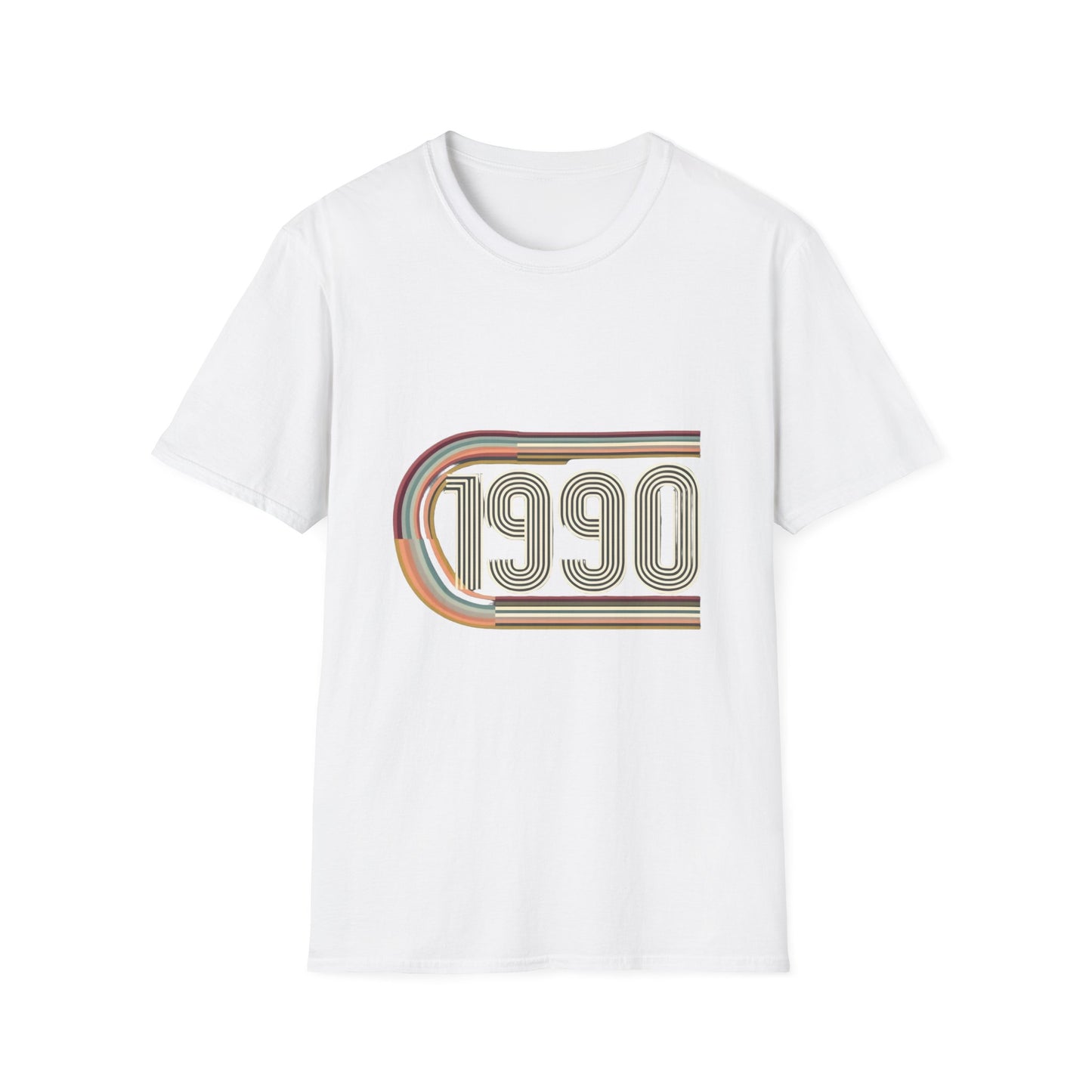 Retro 1990 Unisex Softstyle T-Shirt | Vintage Style Tee, 90s Nostalgia Shirt, Gift for 90s Kids, Casual Wear, Birthday Present
