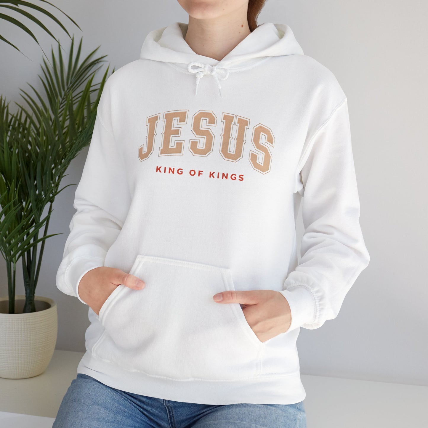 Faith-Inspired Unisex Hoodie - Jesus, King of Kings, Cozy Streetwear, Perfect Gift for Religious Occasions, Christian Apparel, [...]