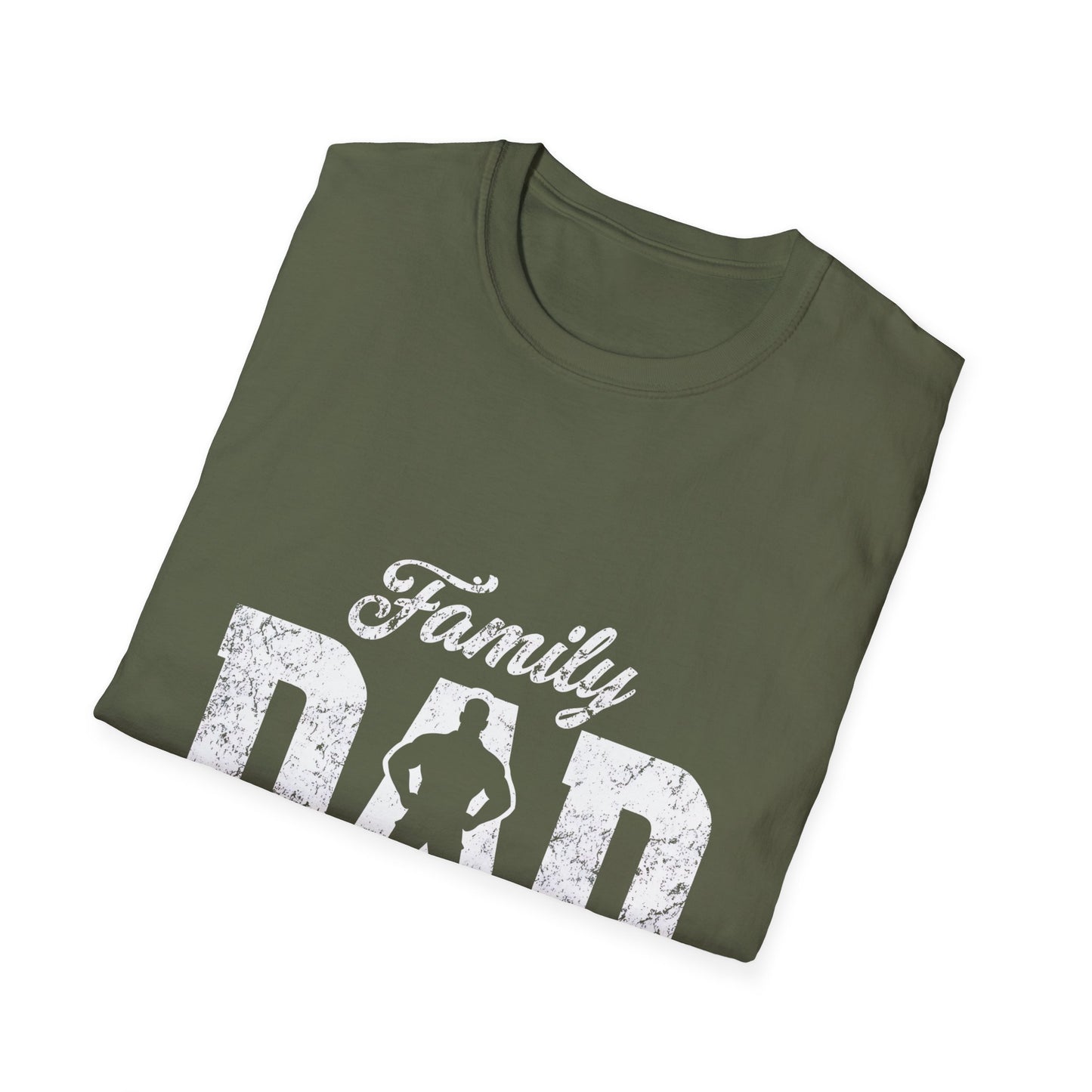 Family Dad Unisex Softstyle T-Shirt - Perfect Father's Day Gift, Dad Casual Wear, Family Reunion Outfits, Everyday Comfort