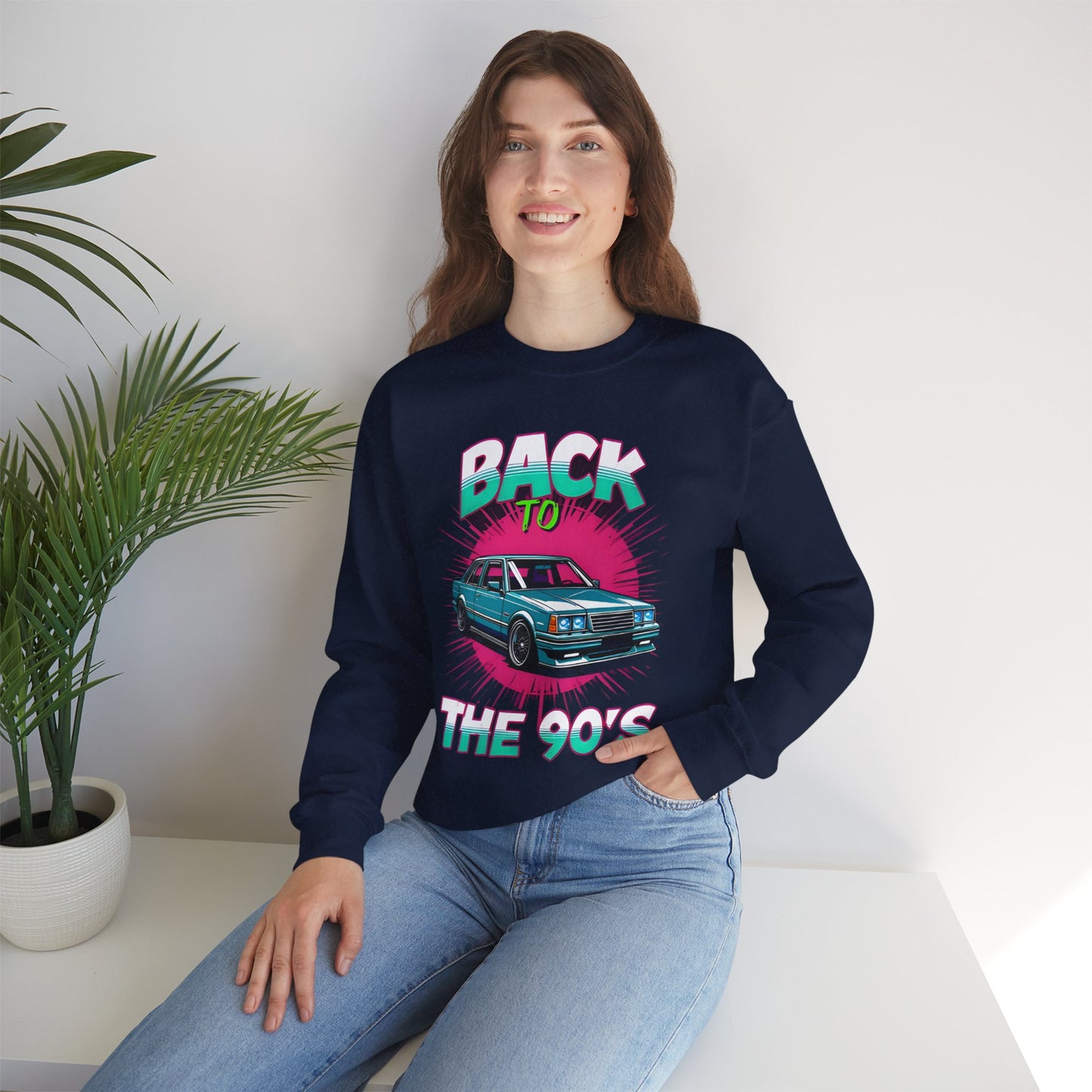 Retro 90's Crewneck Sweatshirt | Unisex Vintage Style, Nostalgic Fashion, Cozy Wardrobe Staple, Gift for 90's Lovers, Casual Every Day
