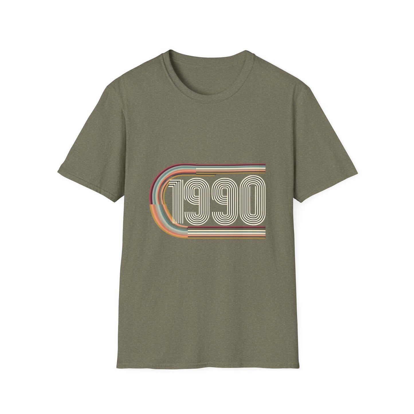 Retro 1990 Unisex Softstyle T-Shirt | Vintage Style Tee, 90s Nostalgia Shirt, Gift for 90s Kids, Casual Wear, Birthday Present