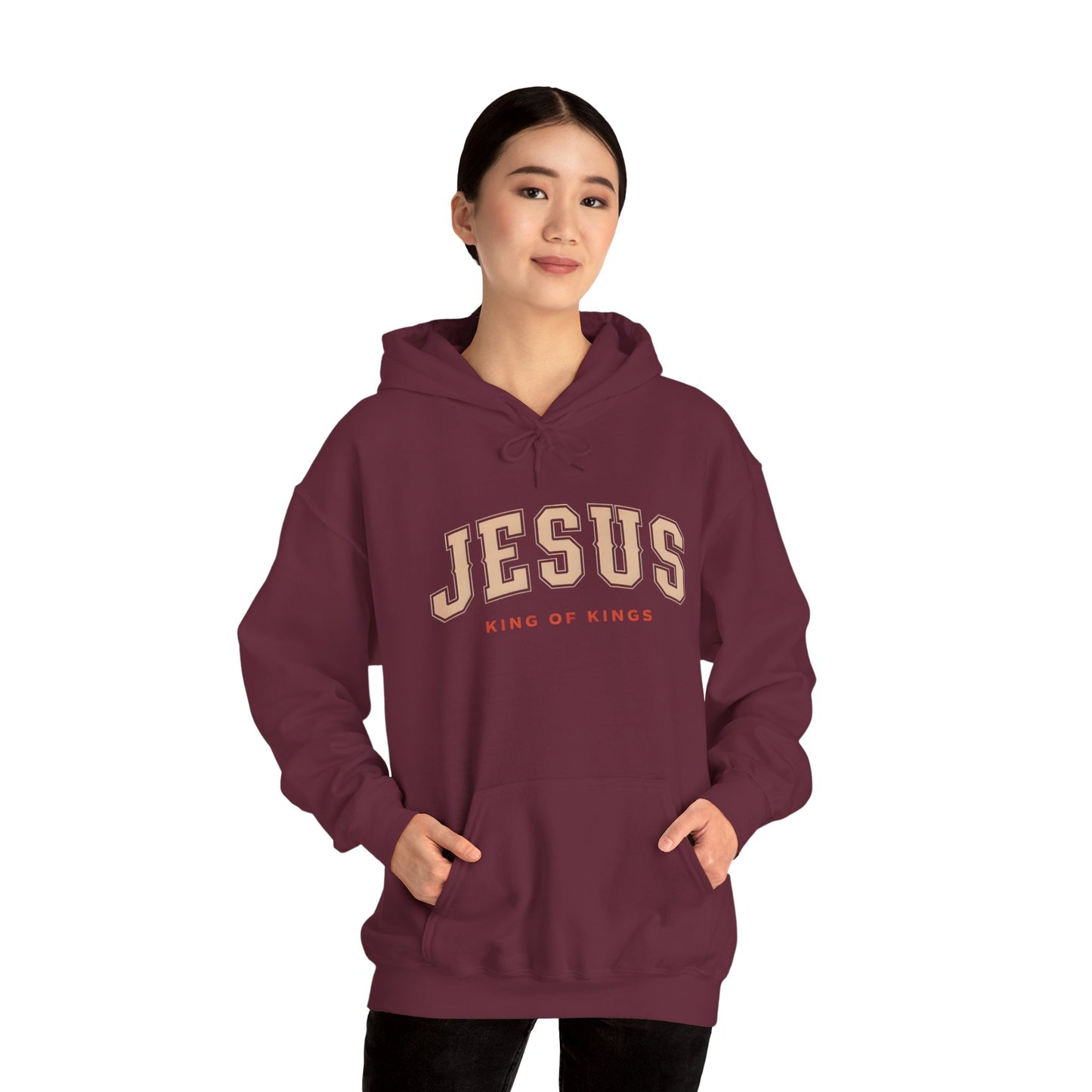 Faith-Inspired Unisex Hoodie - Jesus, King of Kings, Cozy Streetwear, Perfect Gift for Religious Occasions, Christian Apparel, [...]