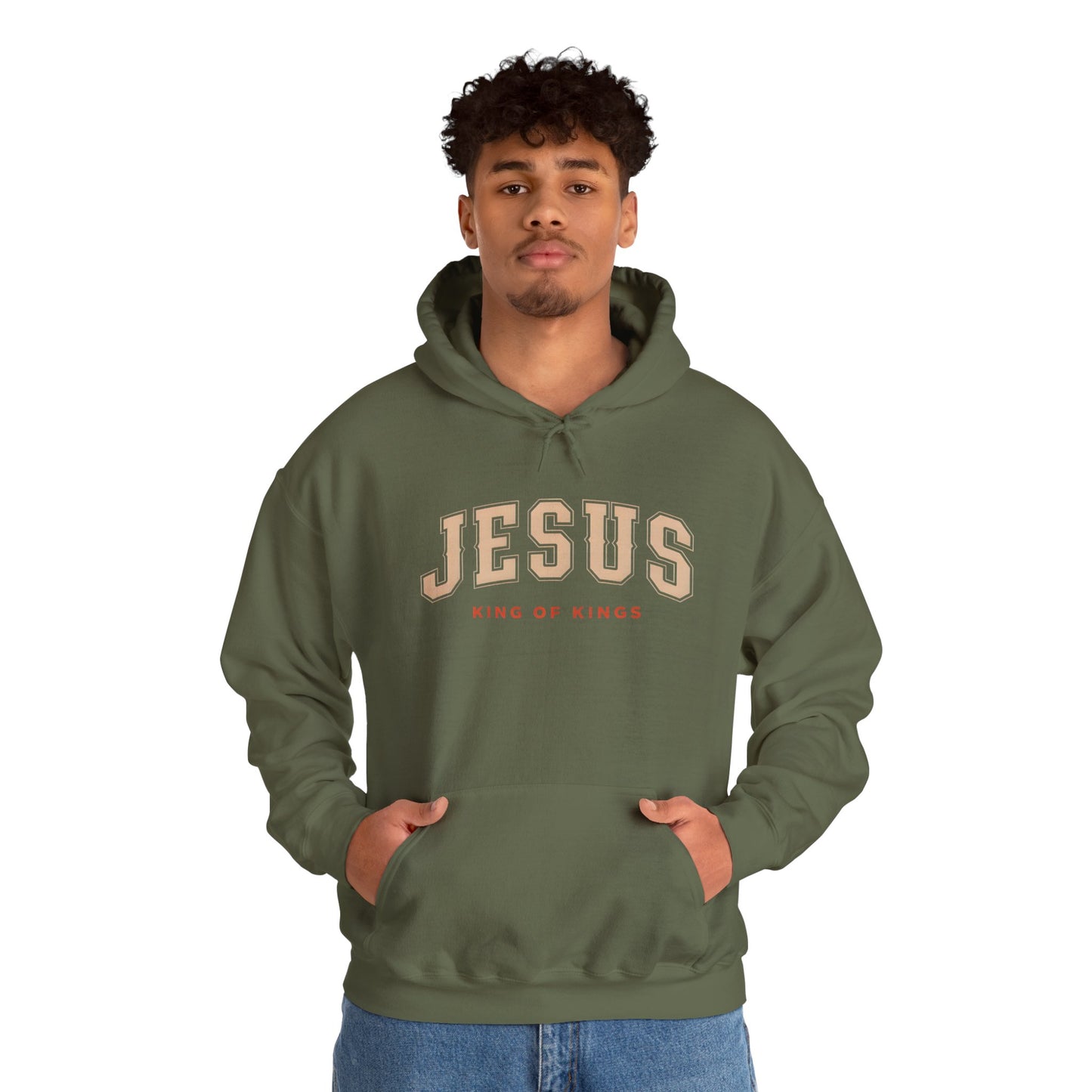 Faith-Inspired Unisex Hoodie - Jesus, King of Kings, Cozy Streetwear, Perfect Gift for Religious Occasions, Christian Apparel, [...]