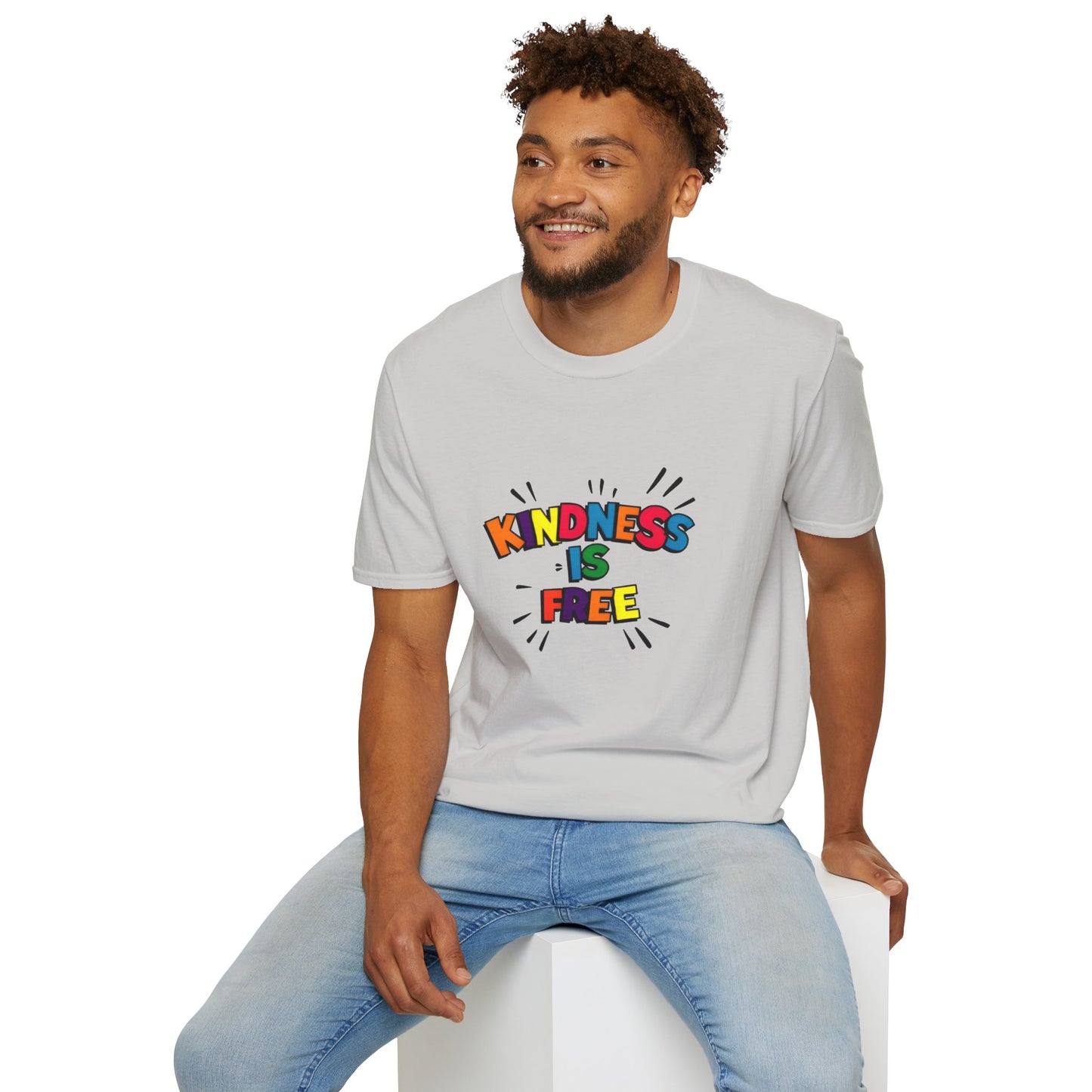 Kindness Is Free Unisex Softstyle T-Shirt | Inspirational Graphic Tee for Everyday Wear, Gifts, and Casual Outfits | Positive Vibes Apparel