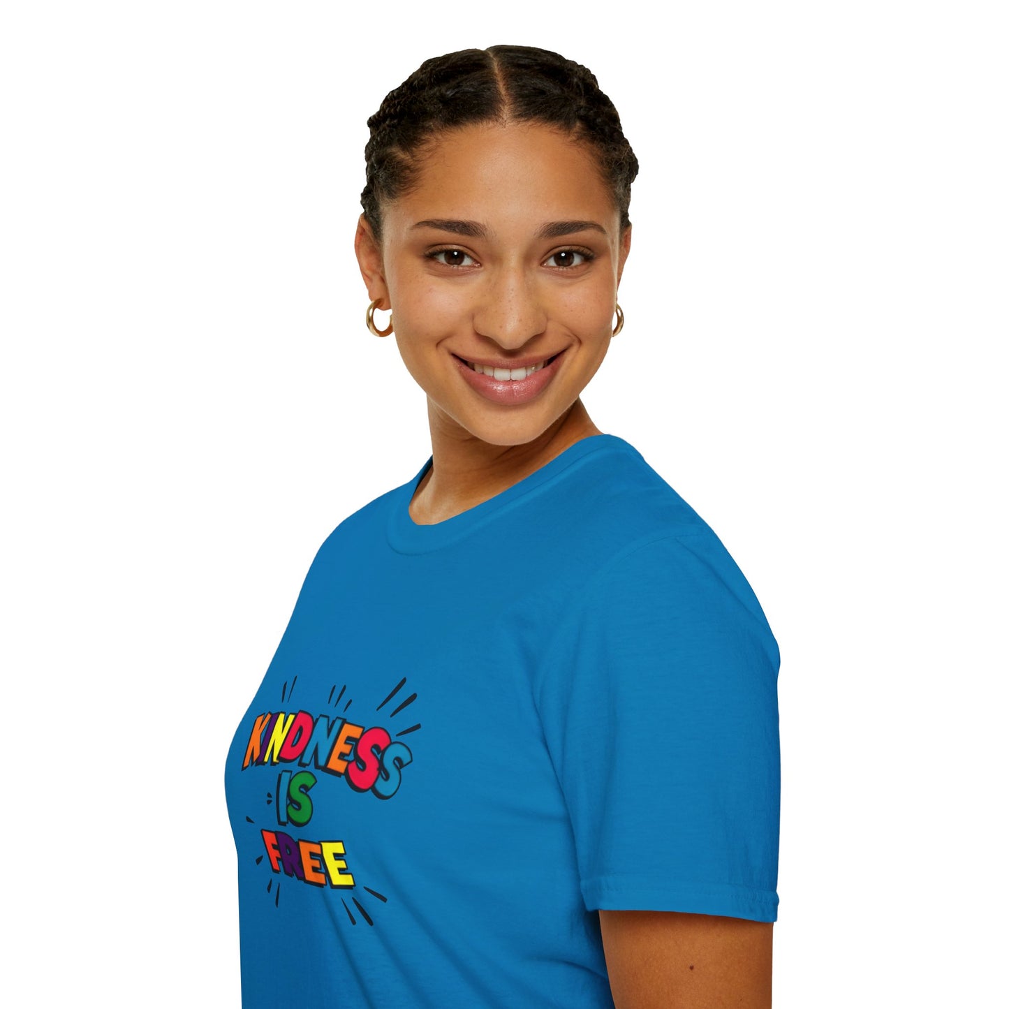 Kindness Is Free Unisex Softstyle T-Shirt | Inspirational Graphic Tee for Everyday Wear, Gifts, and Casual Outfits | Positive Vibes Apparel