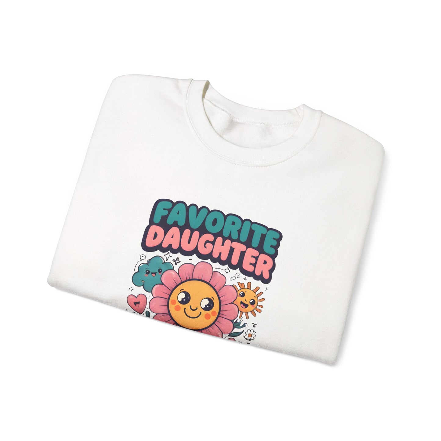 Favorite Daughter in Law Sweatshirt, Gift for Daughter in Law, Floral Crewneck, Cozy Sweatshirt, Birthday Gift, Mother’s Day Gift
