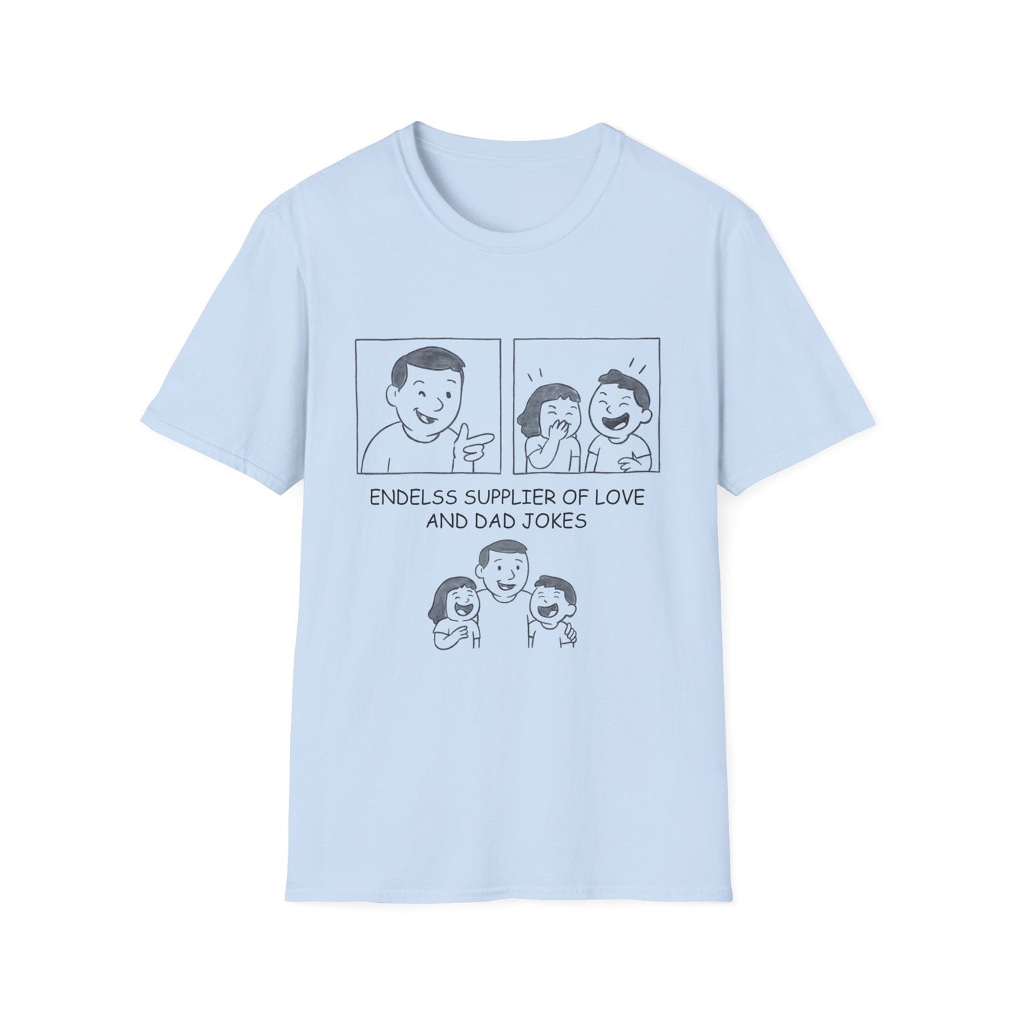 Endless Dad Jokes Unisex T-Shirt, Funny Gift for Dads, Family Reunion Shirt, Father's Day Tee, Humorous Casual Wear