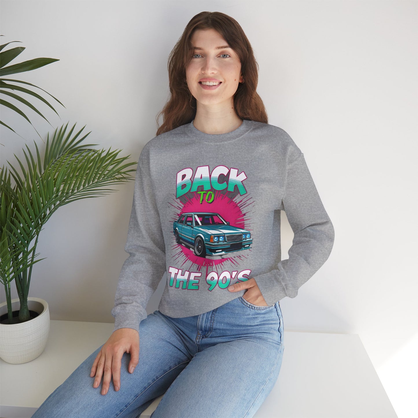 Retro 90's Crewneck Sweatshirt | Unisex Vintage Style, Nostalgic Fashion, Cozy Wardrobe Staple, Gift for 90's Lovers, Casual Every Day