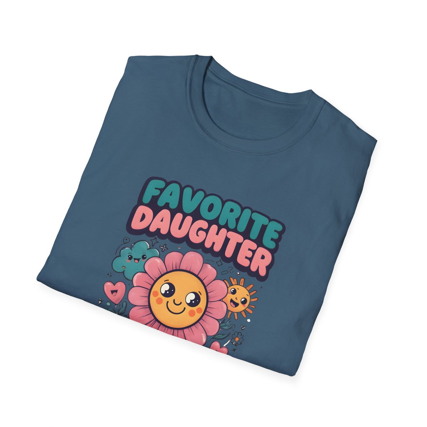 Favorite Daughter in Law Flower T-Shirt, Unisex Graphic Tee, Mother's Day Gift, Family Reunion Shirt, Cute Casual Wear, Spring Fashion